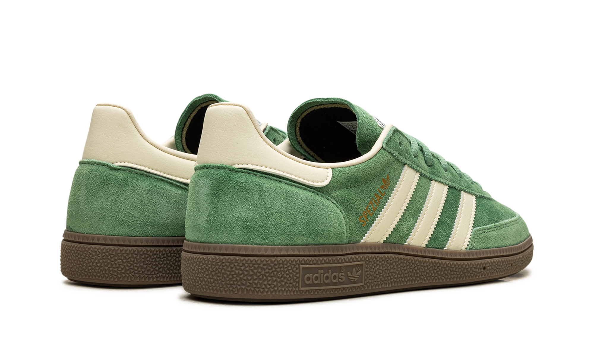 adidas handball spezial preloved green+IG6192+diagnol right behind view