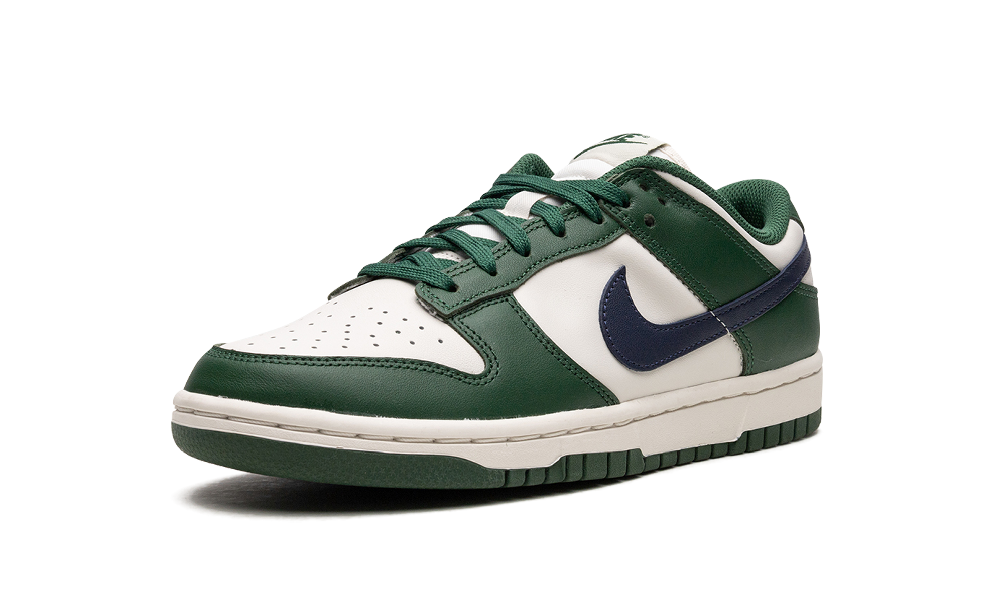 nike dunk low retro gorge green midnight navy women s+DD1503-300+left diagnol single view