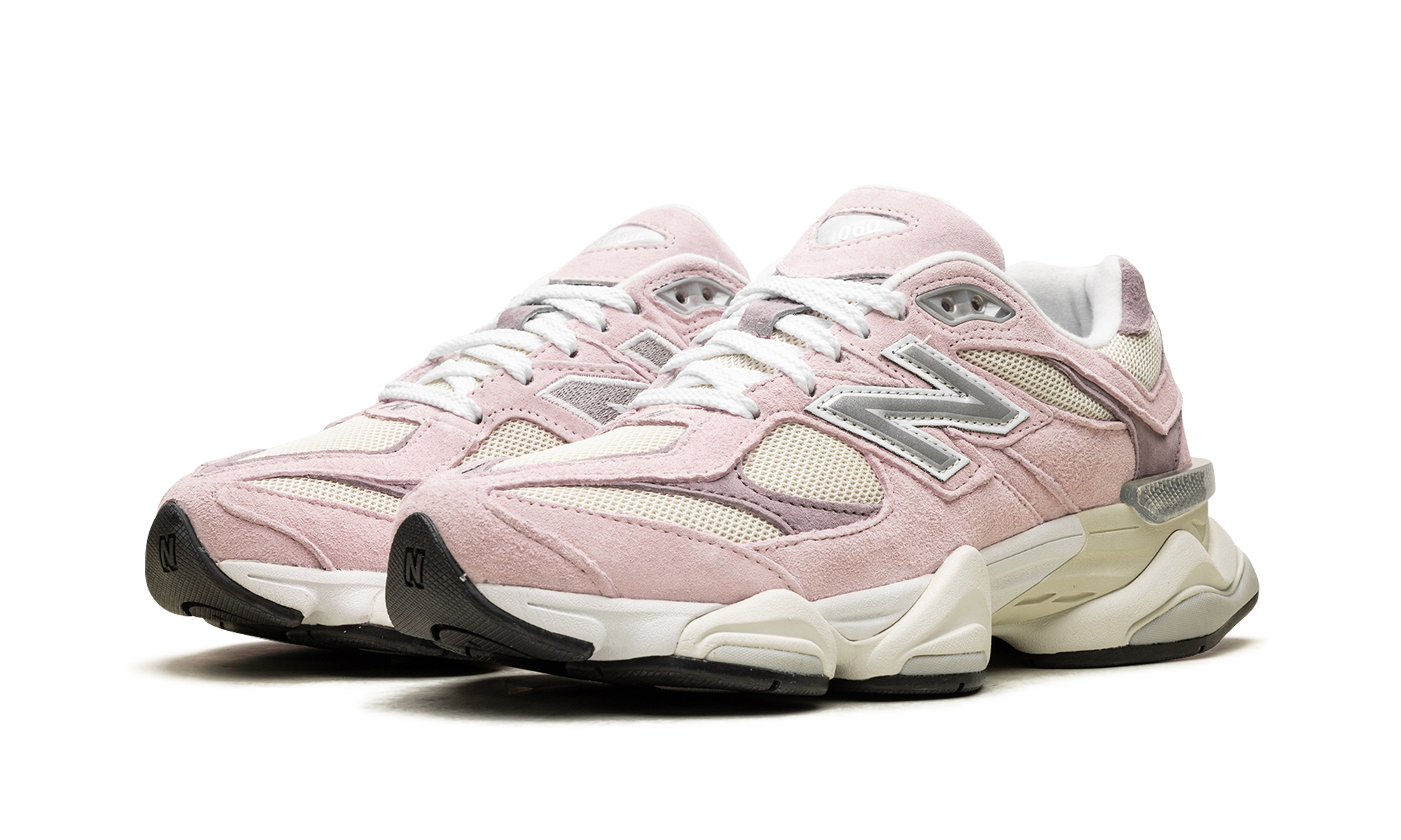 new balance 9060 rose sugar angora+U9060LBC+diagnol left view