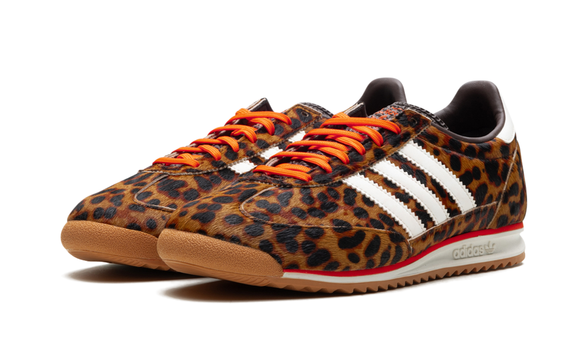 adidas sl 72 og leopard print womens+JI0189+diagnol left view