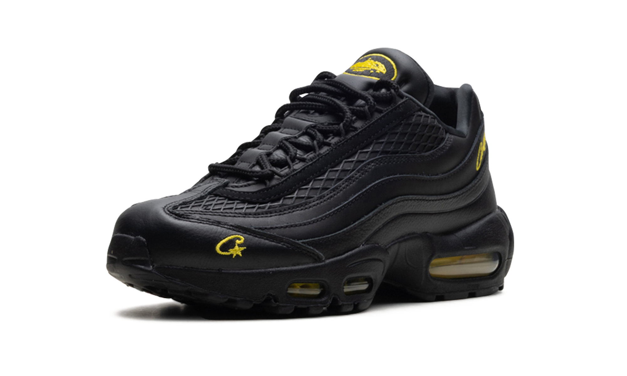 nike air max 95 corteiz honey black+FB2709-003+left diagnol single view