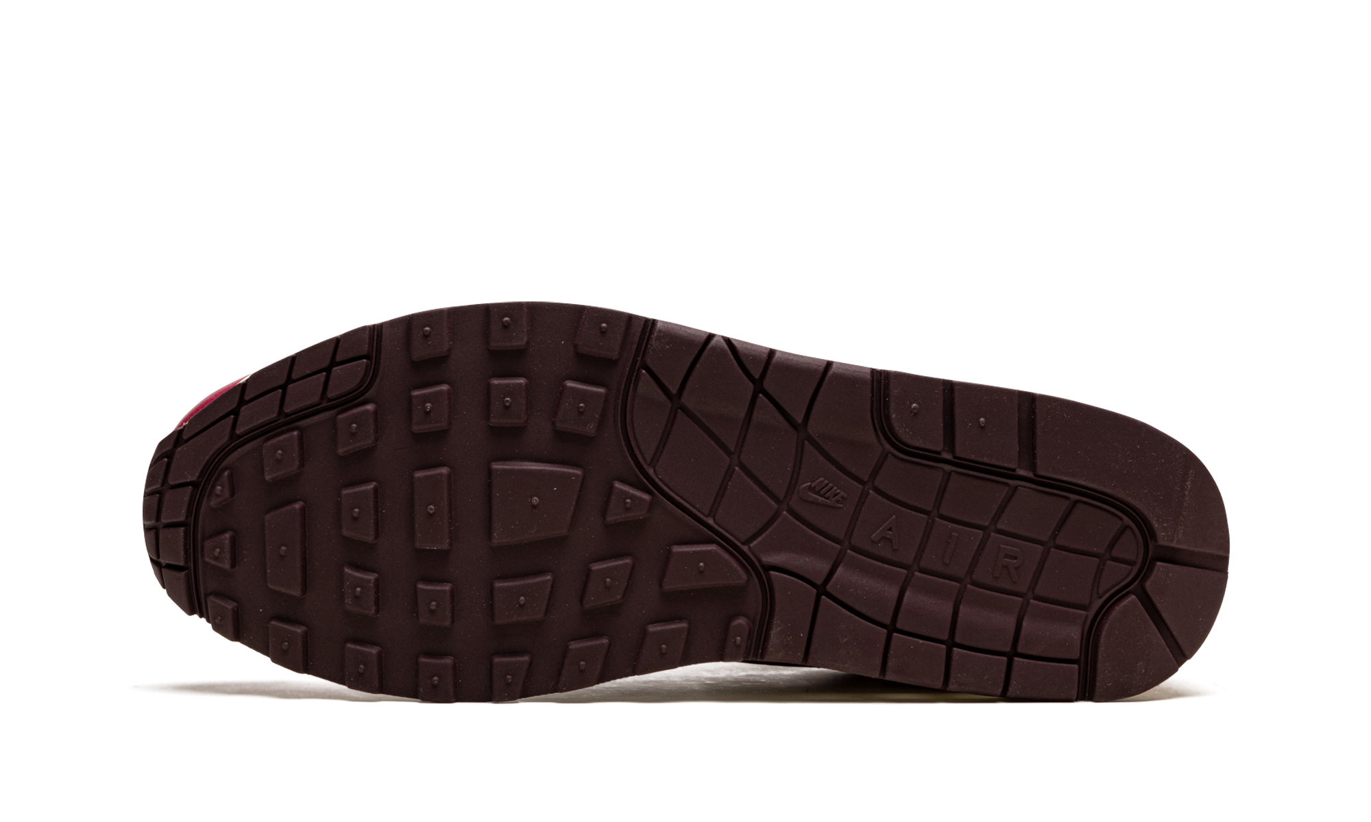 nike air max 1 patta waves rush maroon with bracelet+DO9549-001+bottom view