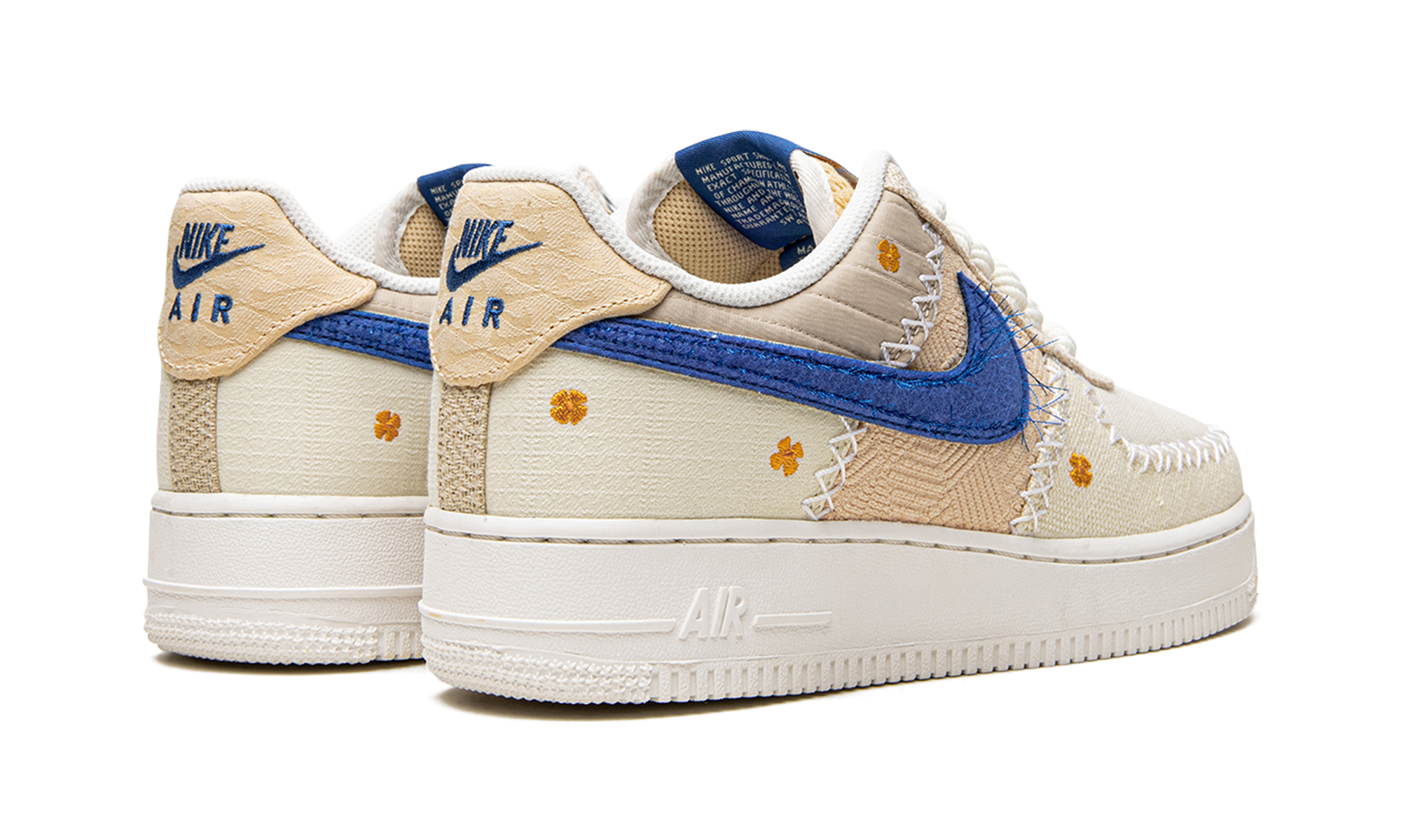 nike air force 1 low 07 40th anniversary edition la flea women s+DV2223-100+diagnol right behind view