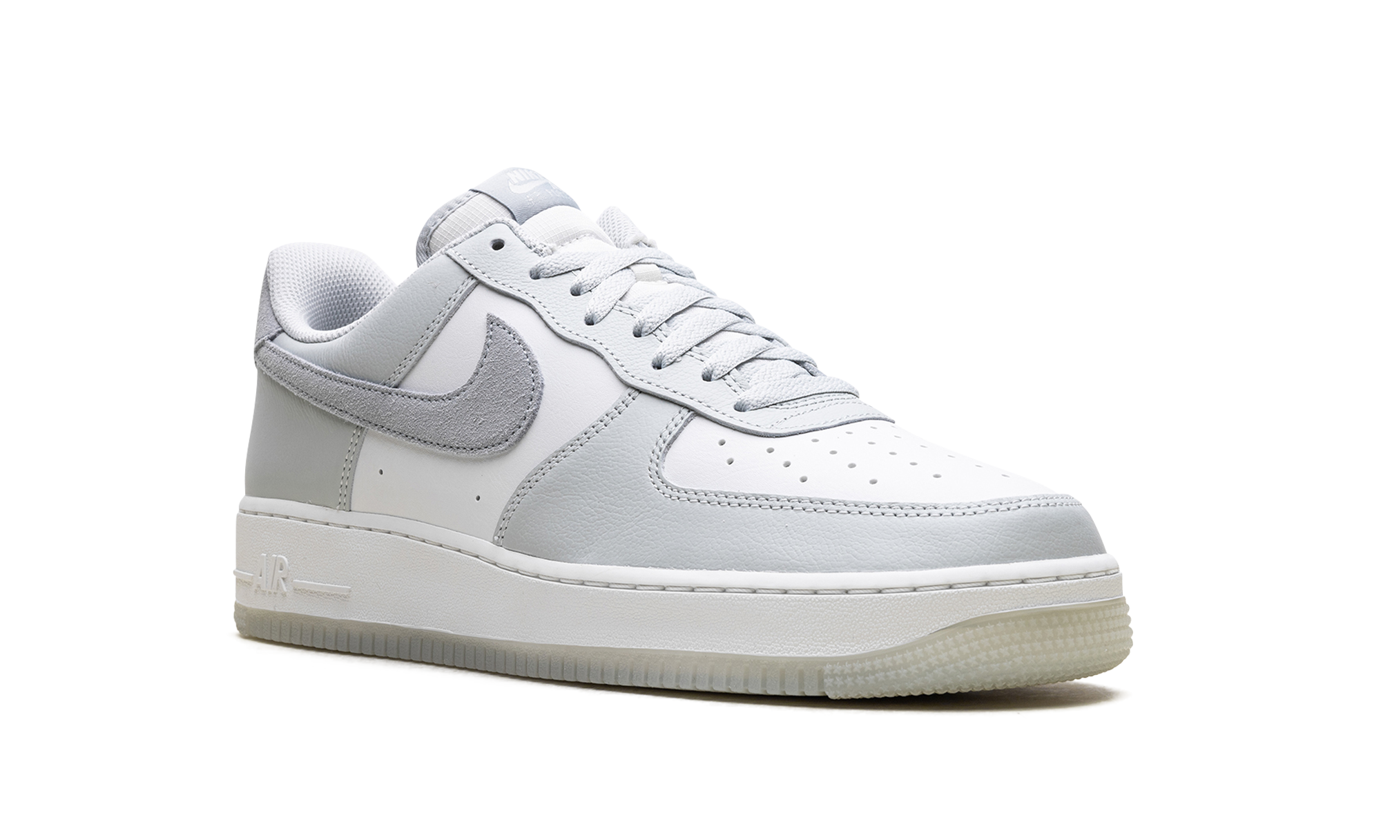 nike air force 1 07 light silver pumice+FJ4170-003+diagnol right view