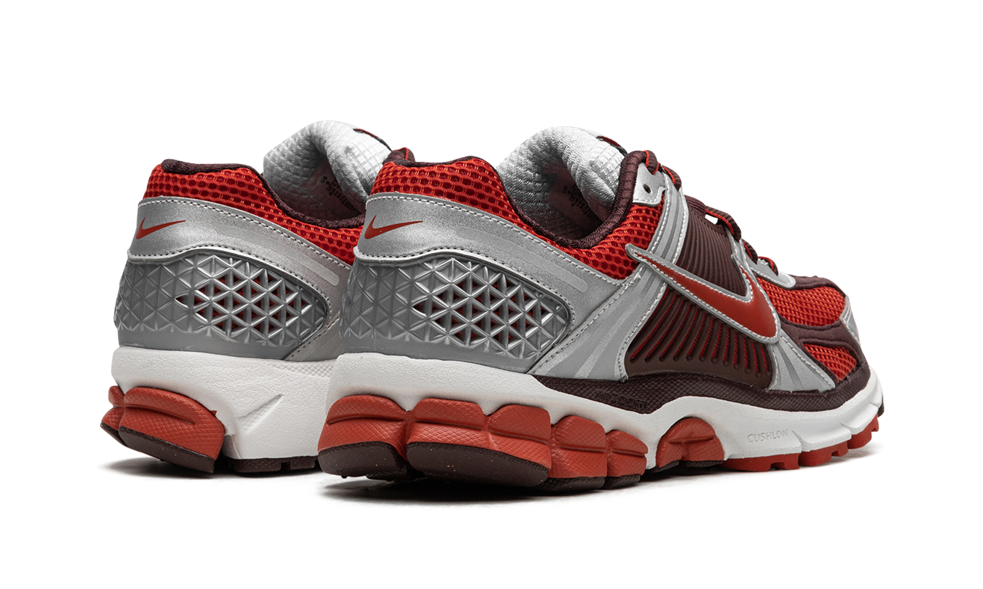 nike zoom vomero 5 mystic red women s+FN7778-600+diagnol right behind view