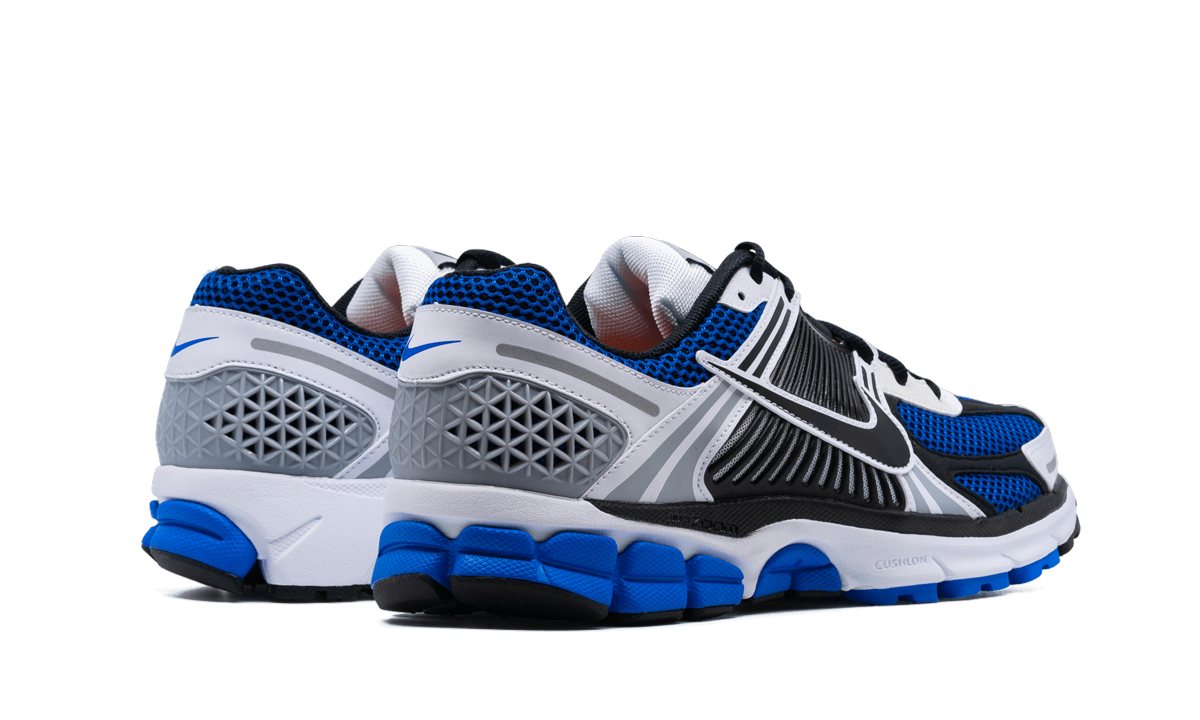 nike zoom vomero 5 white racer blue black+CI1694-100+diagnol right behind view