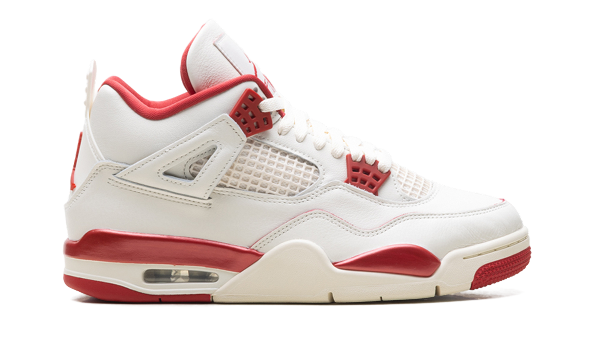 air jordan 4 retro pale ivory sierra red womens+HV0823-108+right view