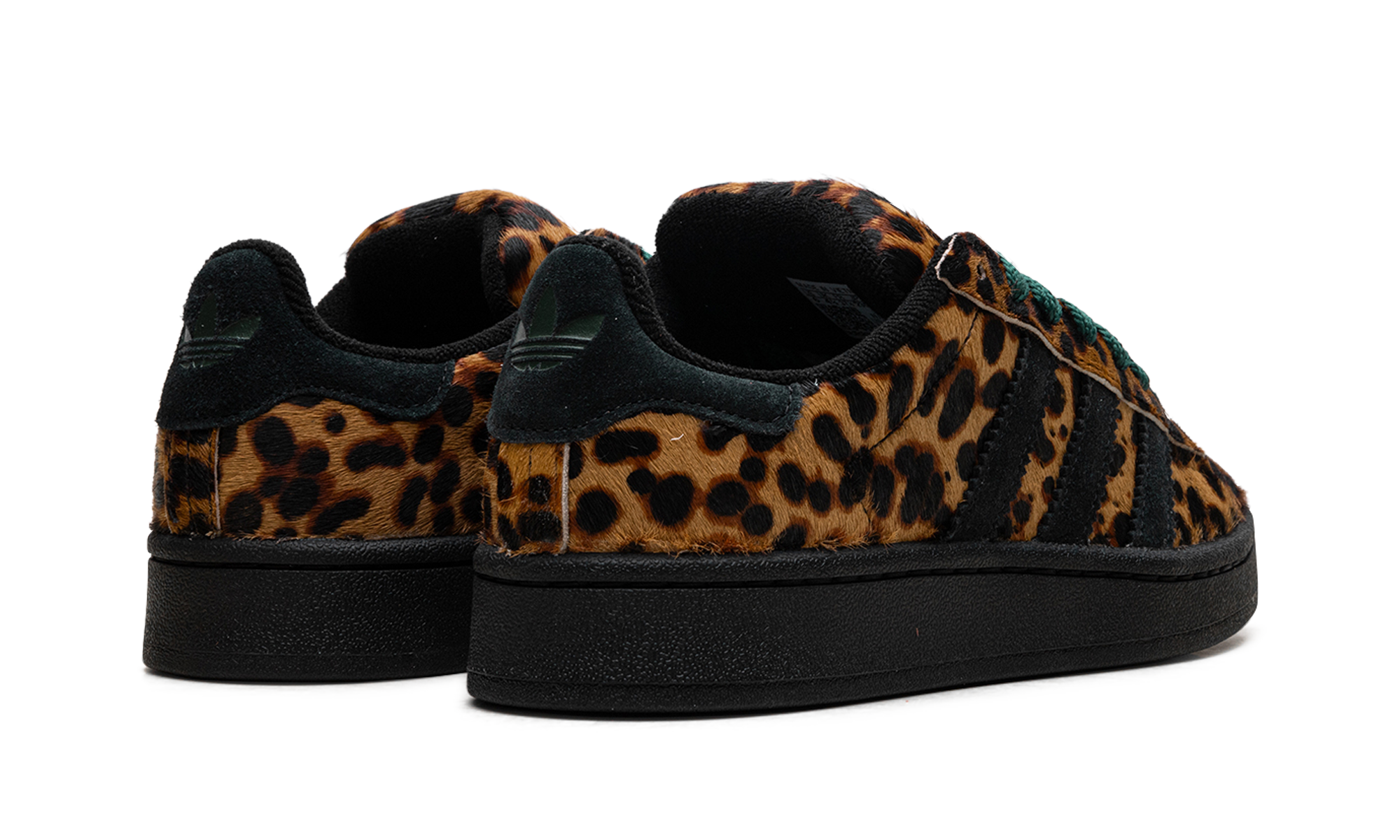 adidas campus 00s leopard black women s+JH9768+diagnol right behind view