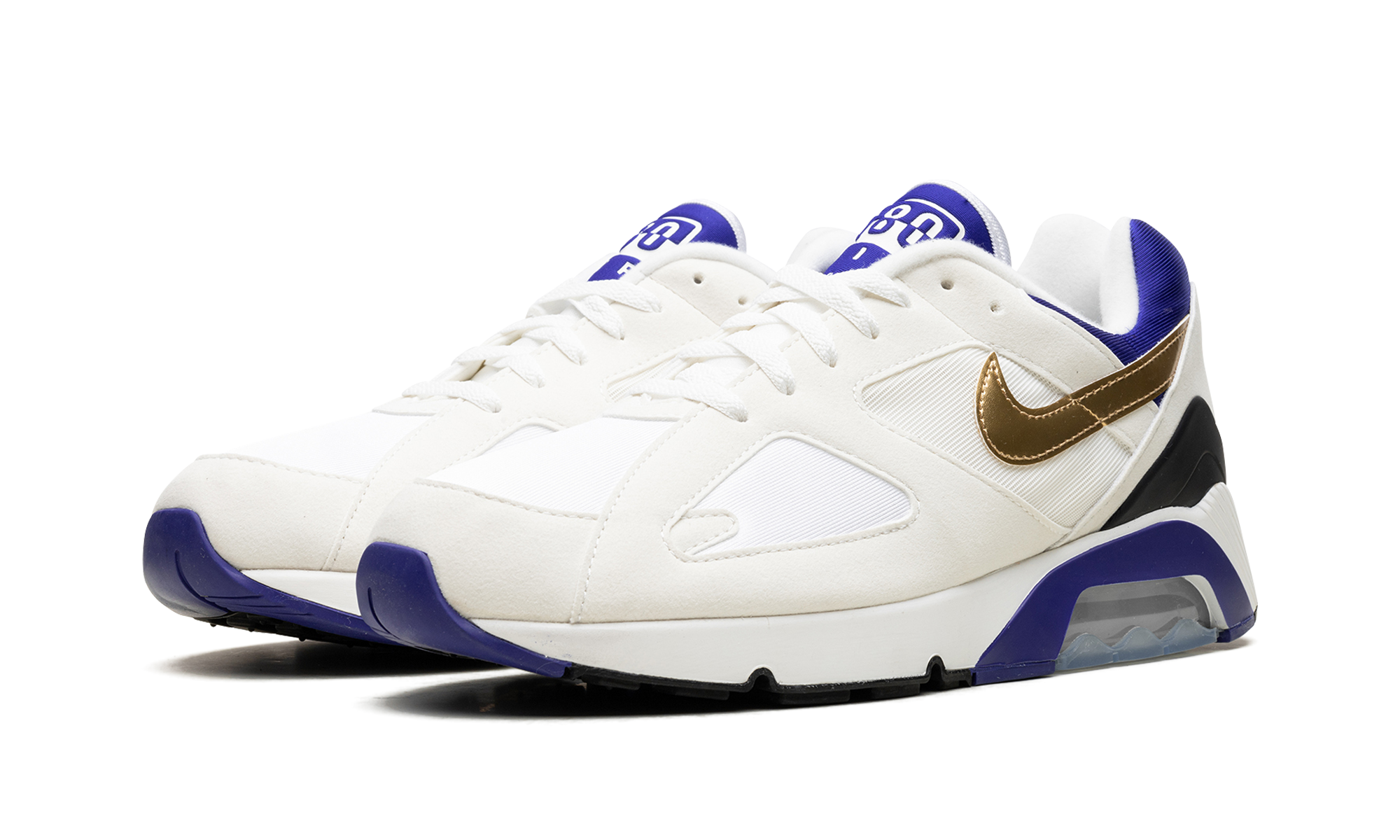 nike air max 180 summit white concord+FJ9259-101+diagnol left view