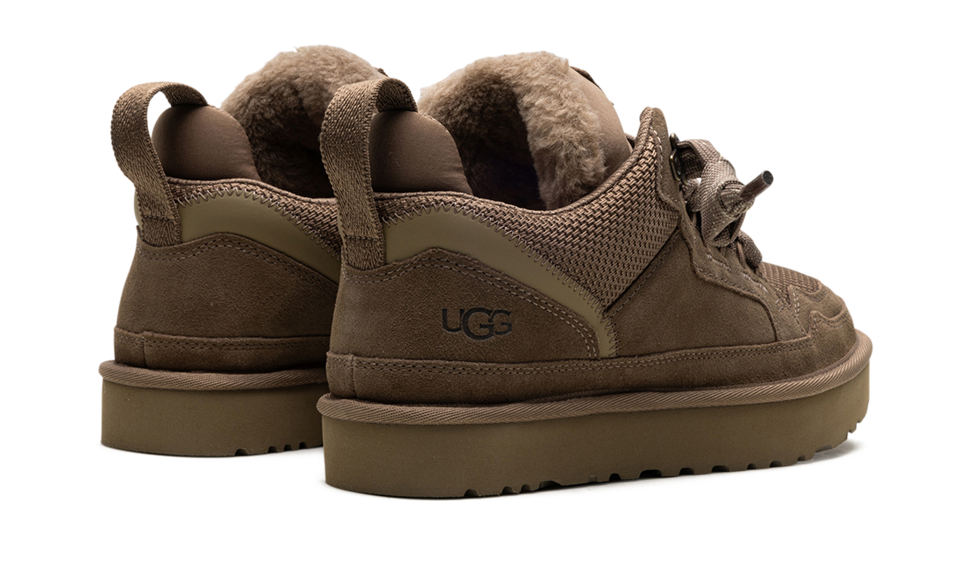 ugg lowmel hickory women s+1144032-HCK+diagnol right behind view