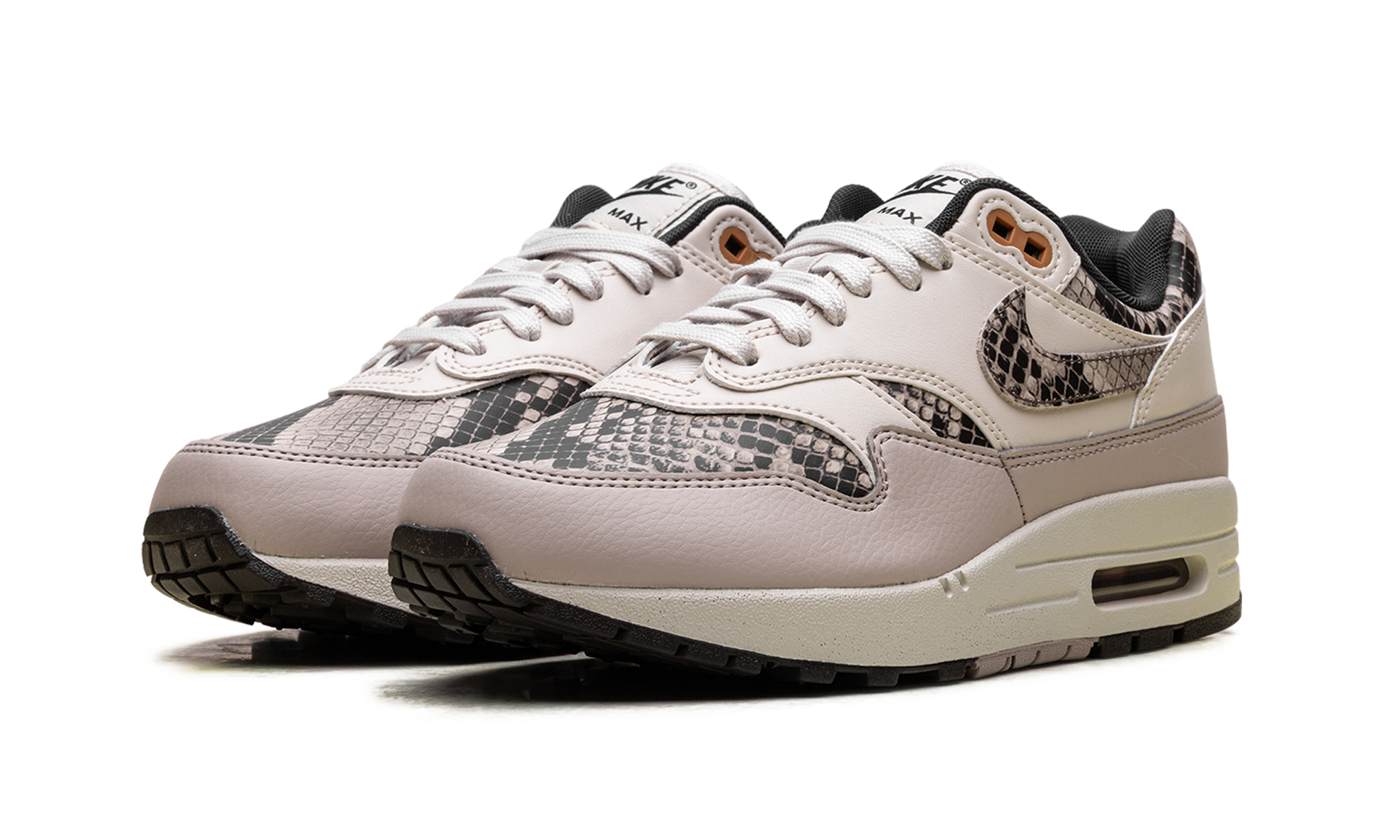 nike air max 1 snakeskin light orewood brown women s+HF5338-100+diagnol left view