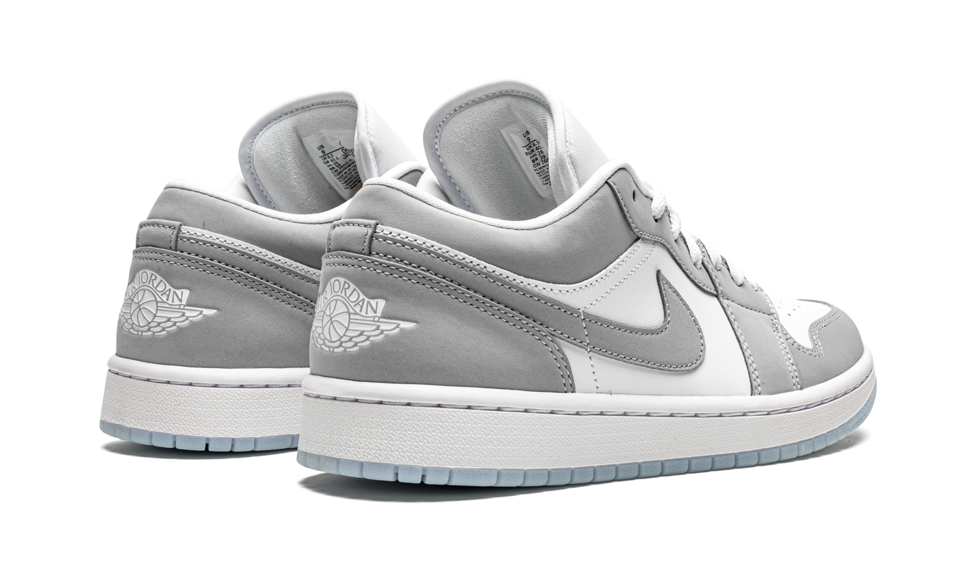 jordan 1 low wolf grey women s+DC0774-105+diagnol right behind view