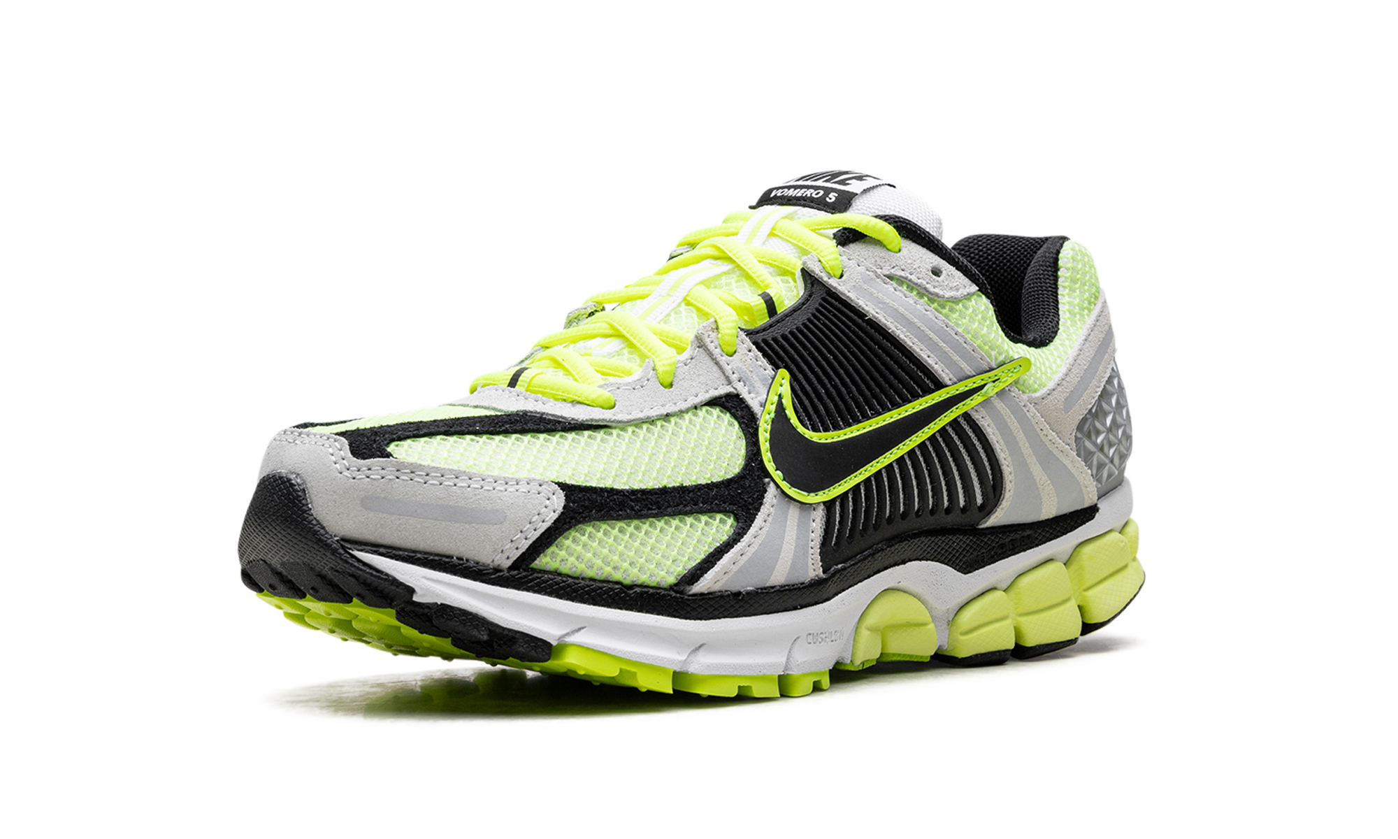nike zoom vomero 5 life lime+FB9149-701+left diagnol single view