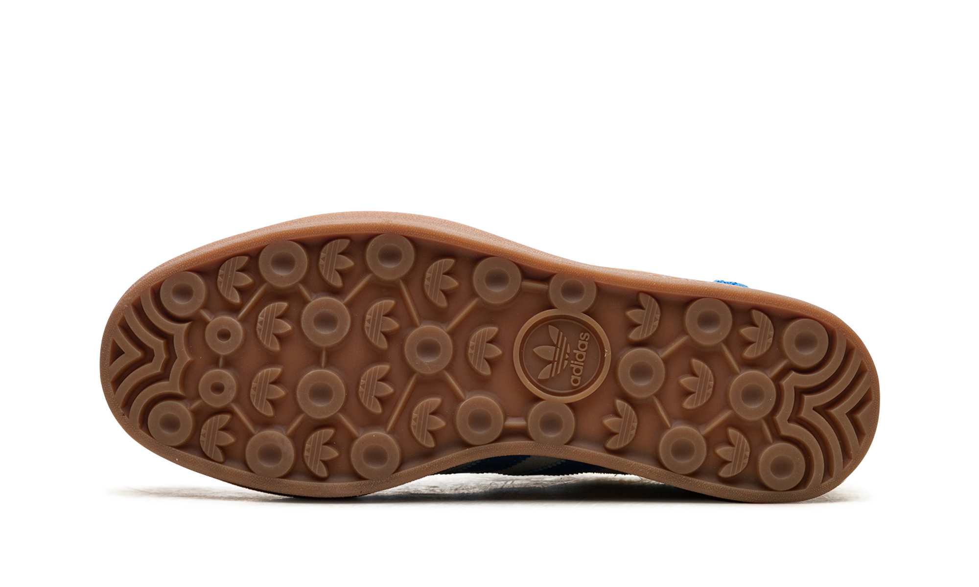 adidas gazelle bold almost blue yellow women s+IE0430+bottom view