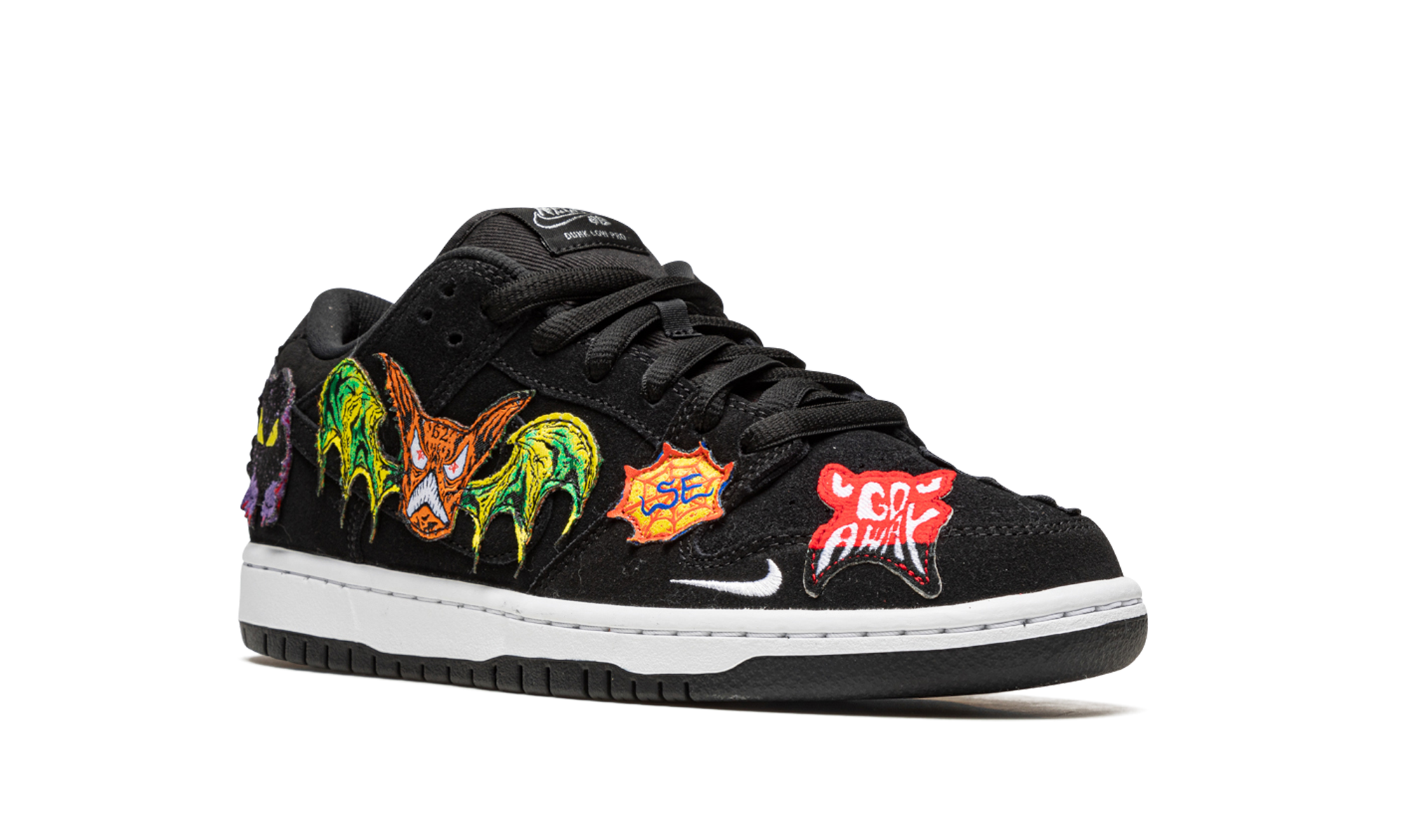 nike sb dunk low pro qs neckface+DQ4488-001+diagnol right view