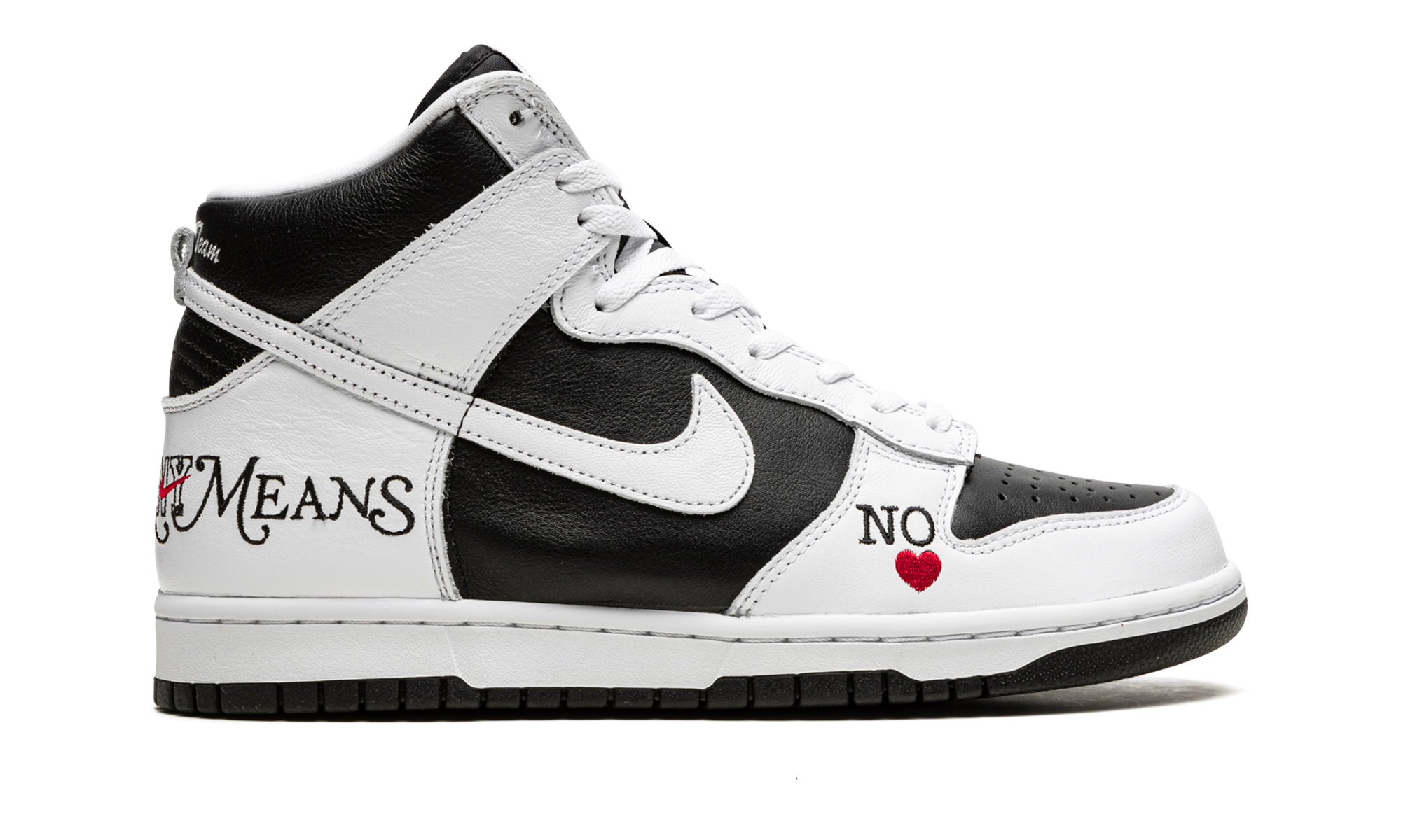 nike sb dunk high supreme by any means black+DN3741-002+right view