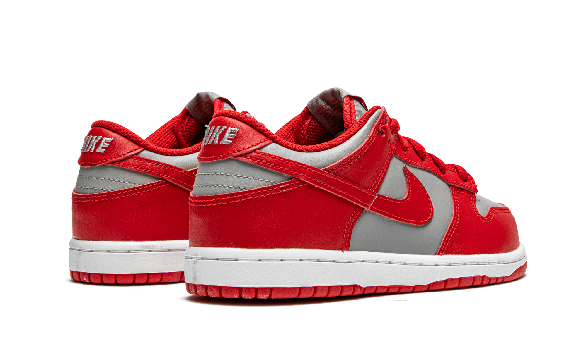 nike dunk low unlv ps+CW1588-002+diagnol right behind view