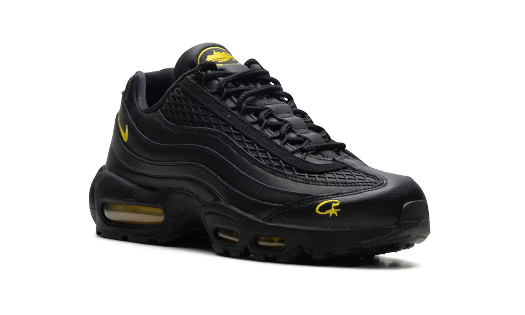 nike air max 95 corteiz honey black+FB2709-003+diagnol right view