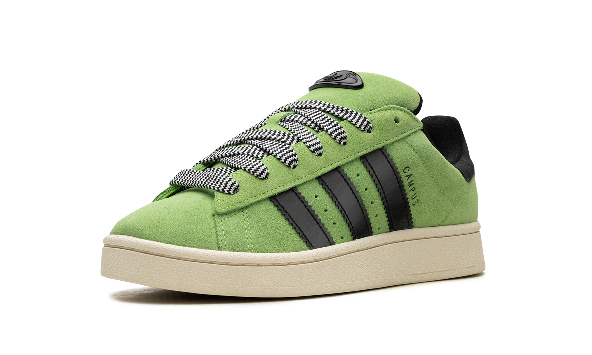 adidas campus 00s solar green women s+HQ4409+left diagnol single view
