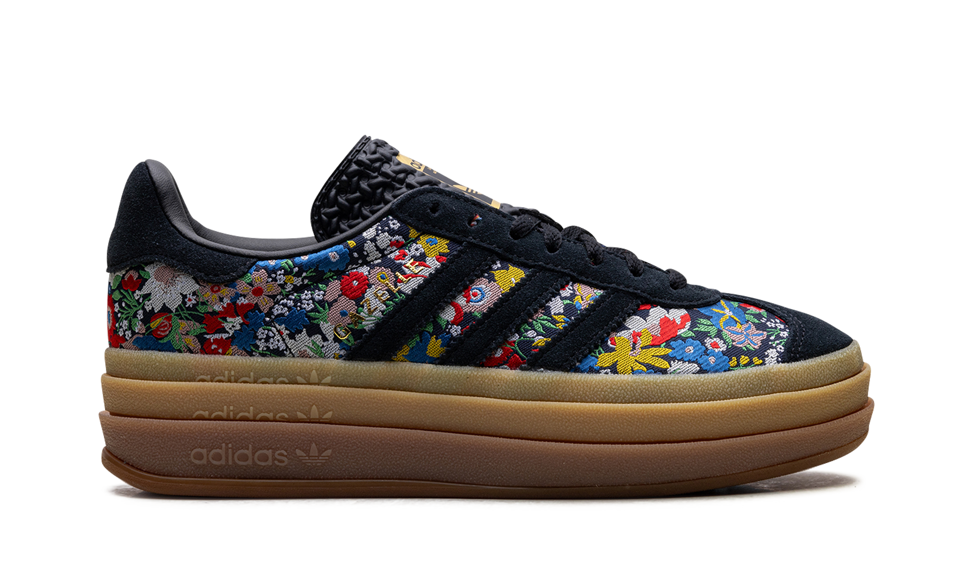 adidas gazelle bold liberty london floral embroidery women s+JI2572+right view