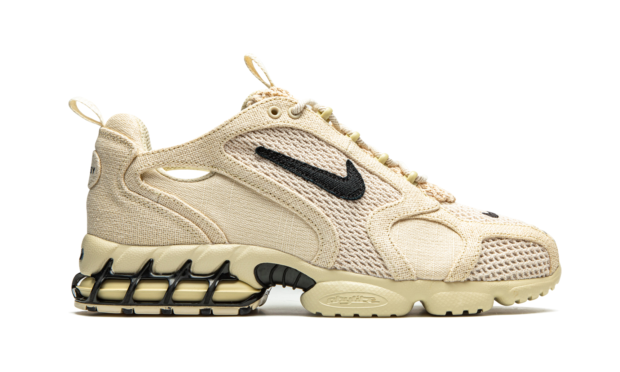 nike air zoom spiridon cage 2 stussy fossil+CQ5486-200+right view
