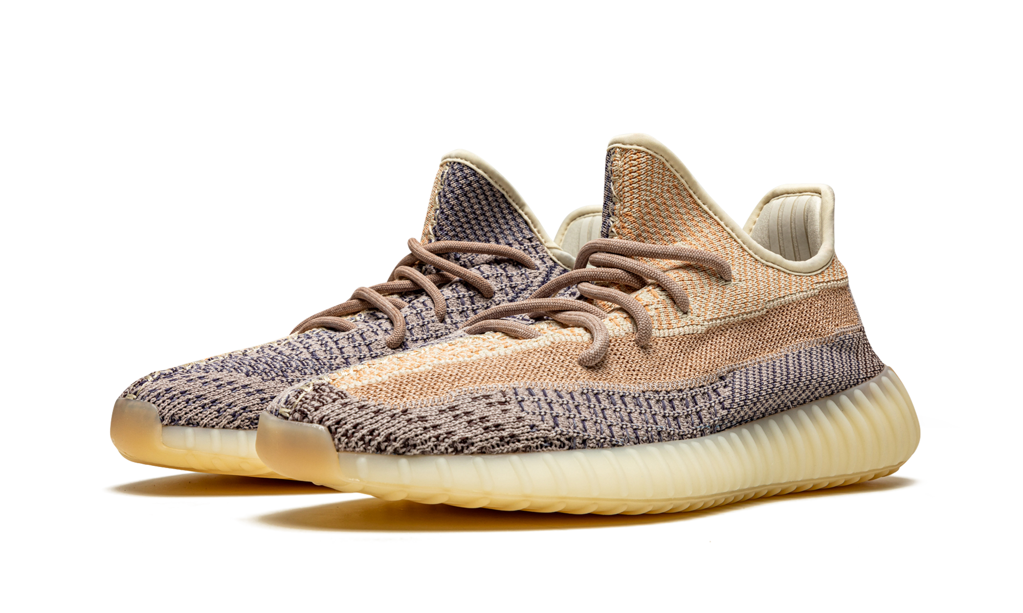 adidas yeezy boost 350 v2 ash pearl+GY7658+diagnol left view