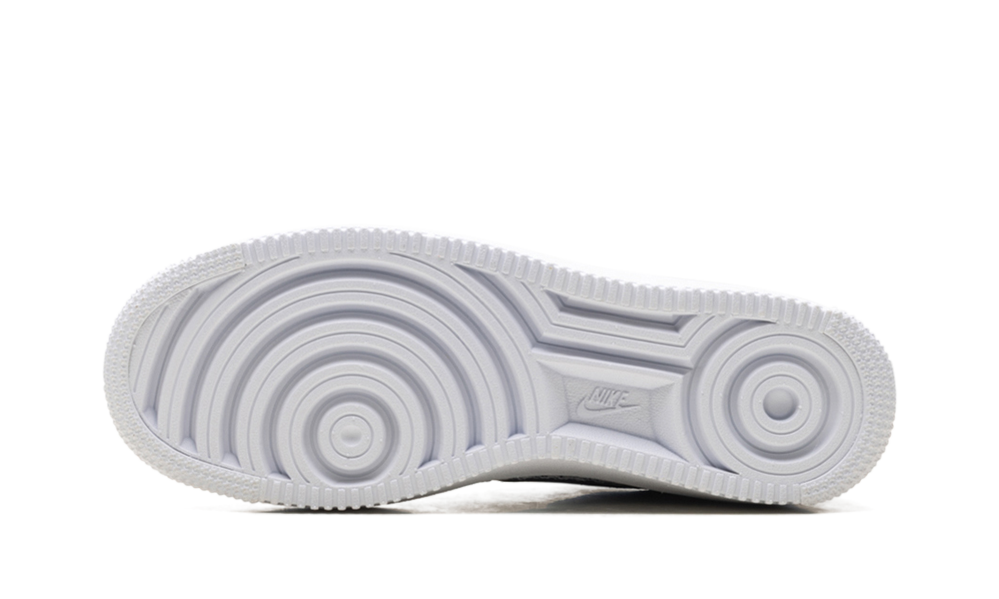 nike air force 1 flyknit 2 black pure platinum+AV3042-001+bottom view