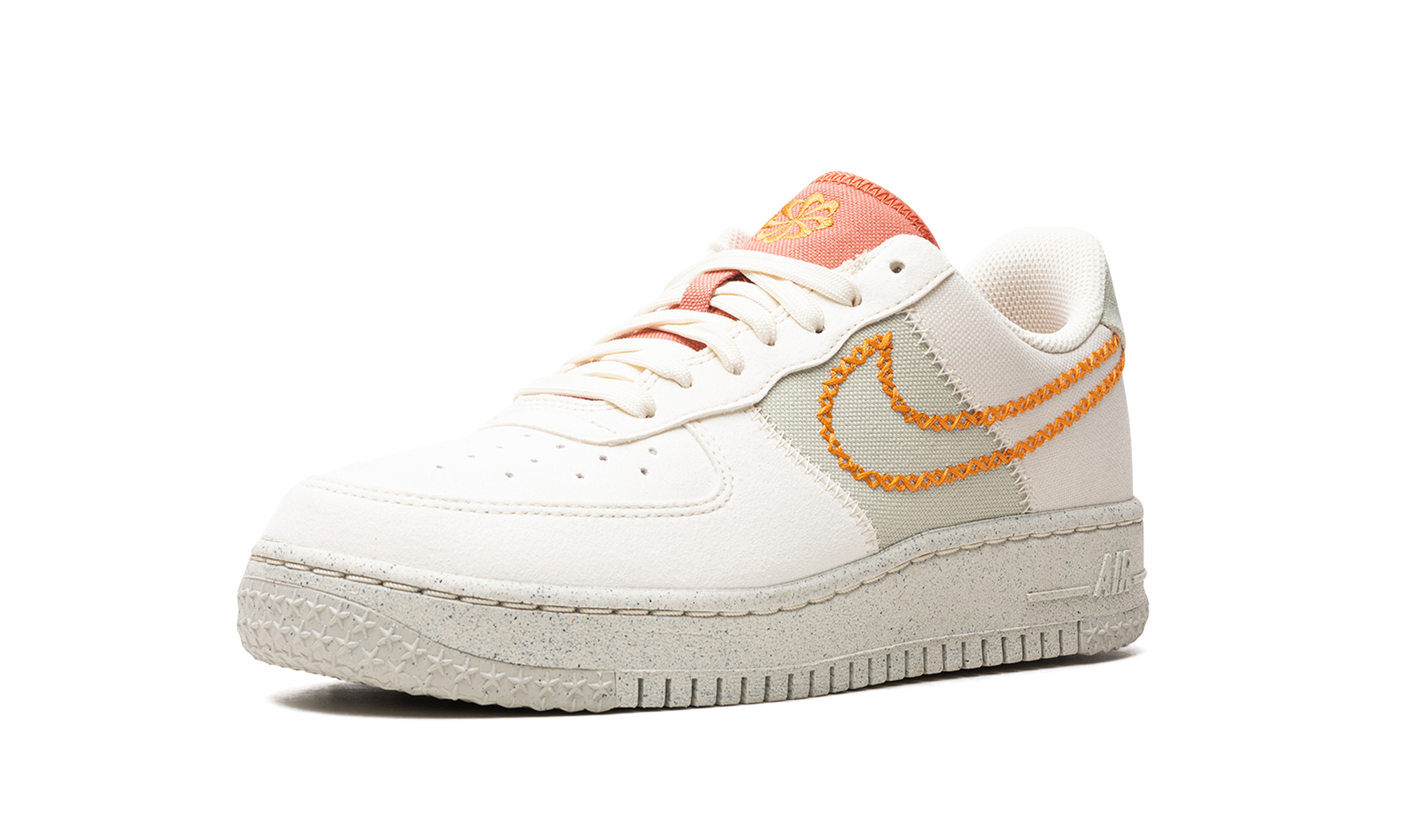 nike air force 1 07 low nh next nature coconut milk light curry women s+DR3101-100+left diagnol single view