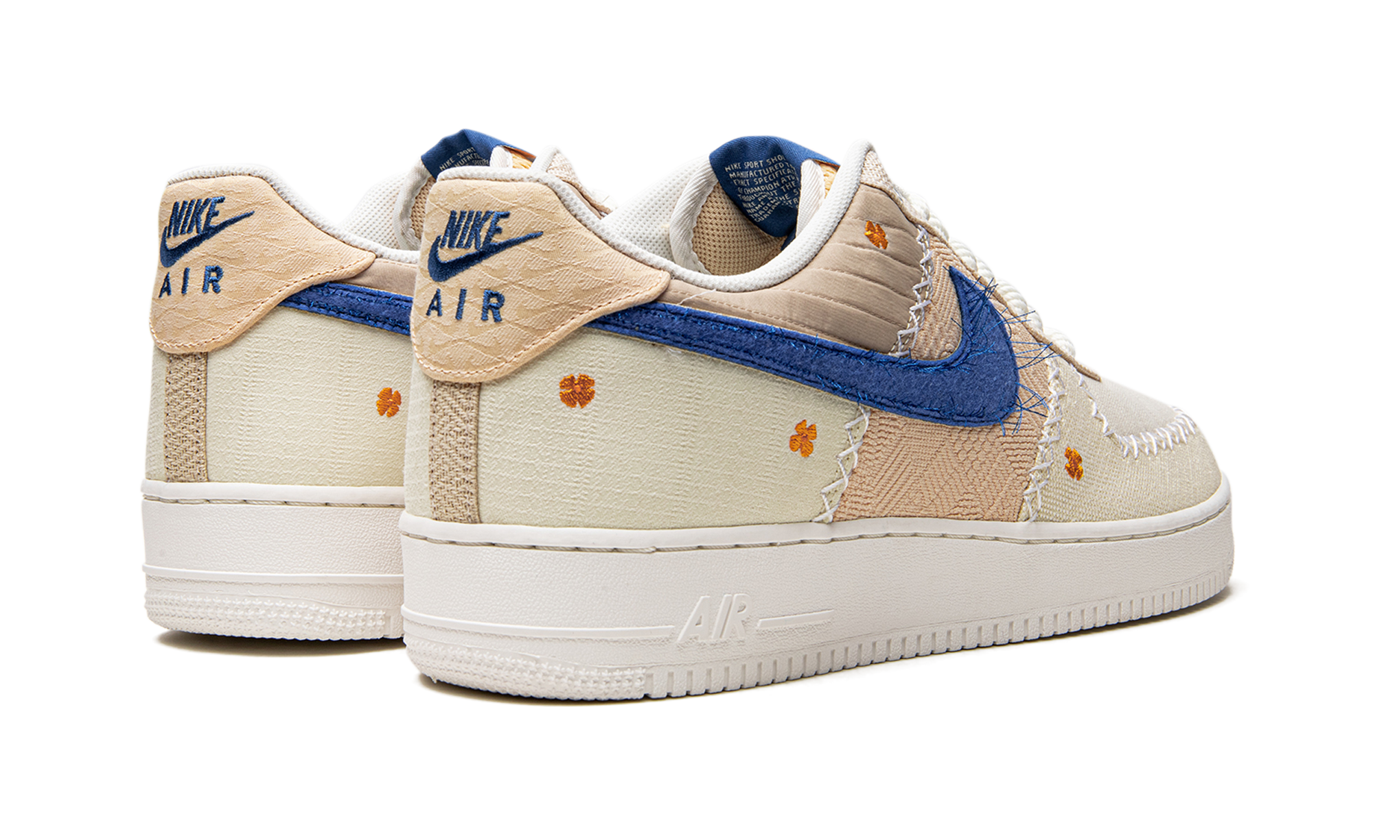 nike air force 1 low 07 40th anniversary edition la flea+DV2215-100+diagnol right behind view