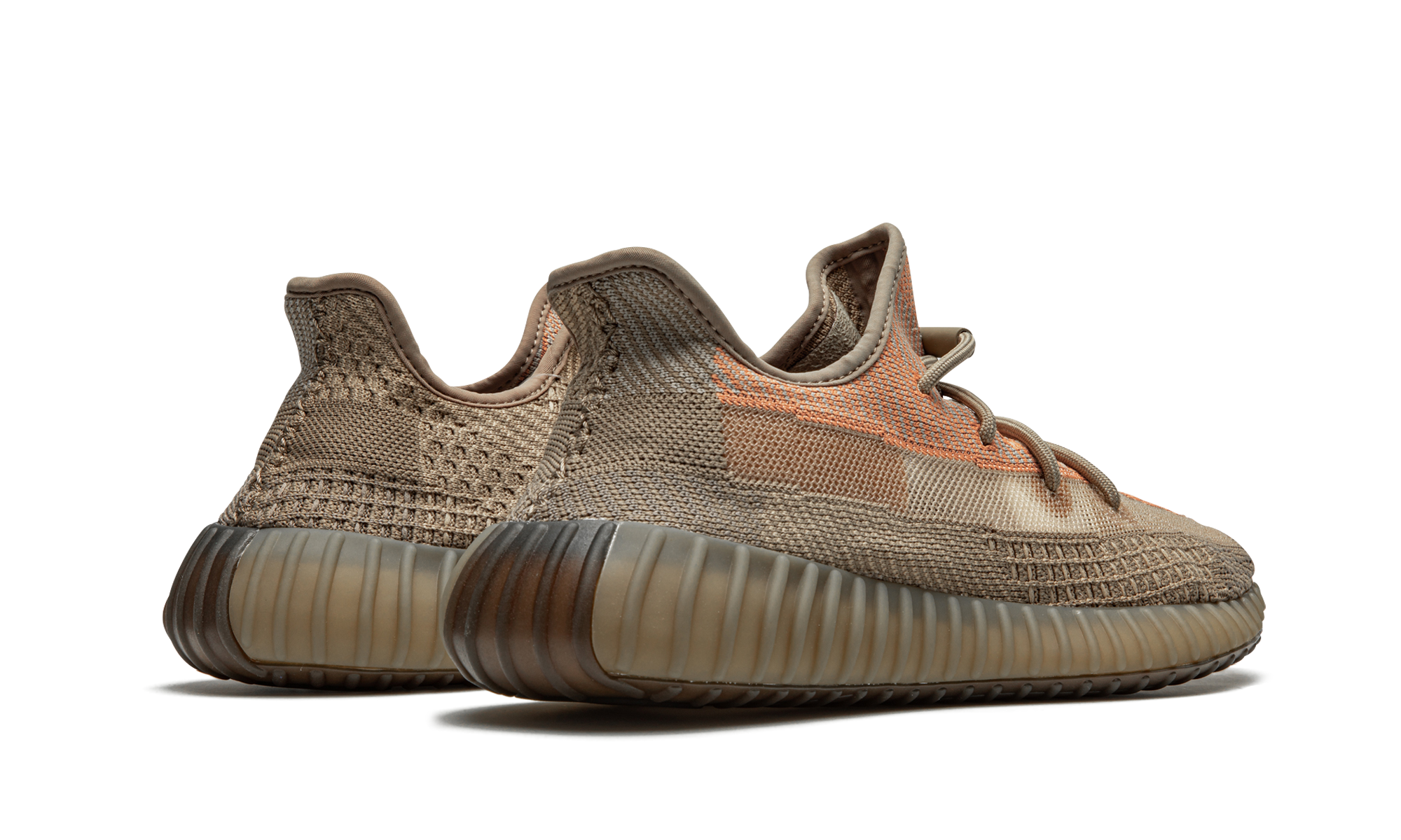 adidas yeezy boost 350 v2 sand taupe+FZ5240+diagnol right behind view
