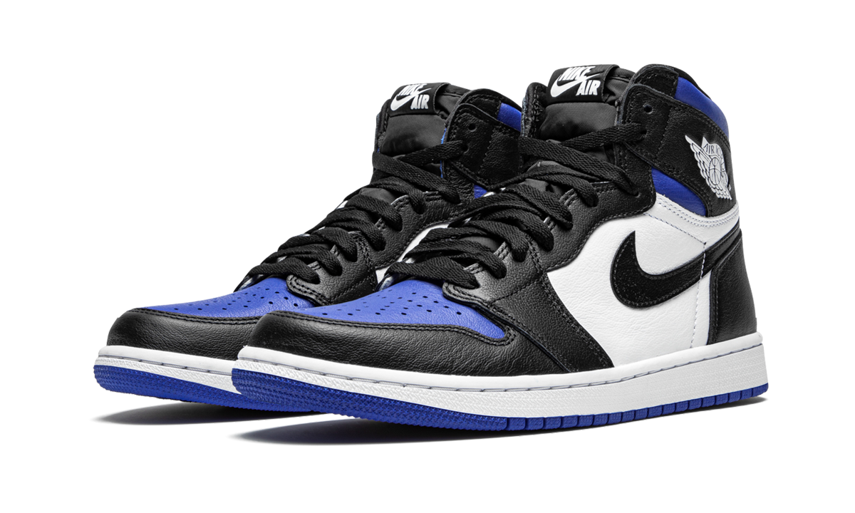jordan 1 retro high royal toe+555088-041+diagnol left view