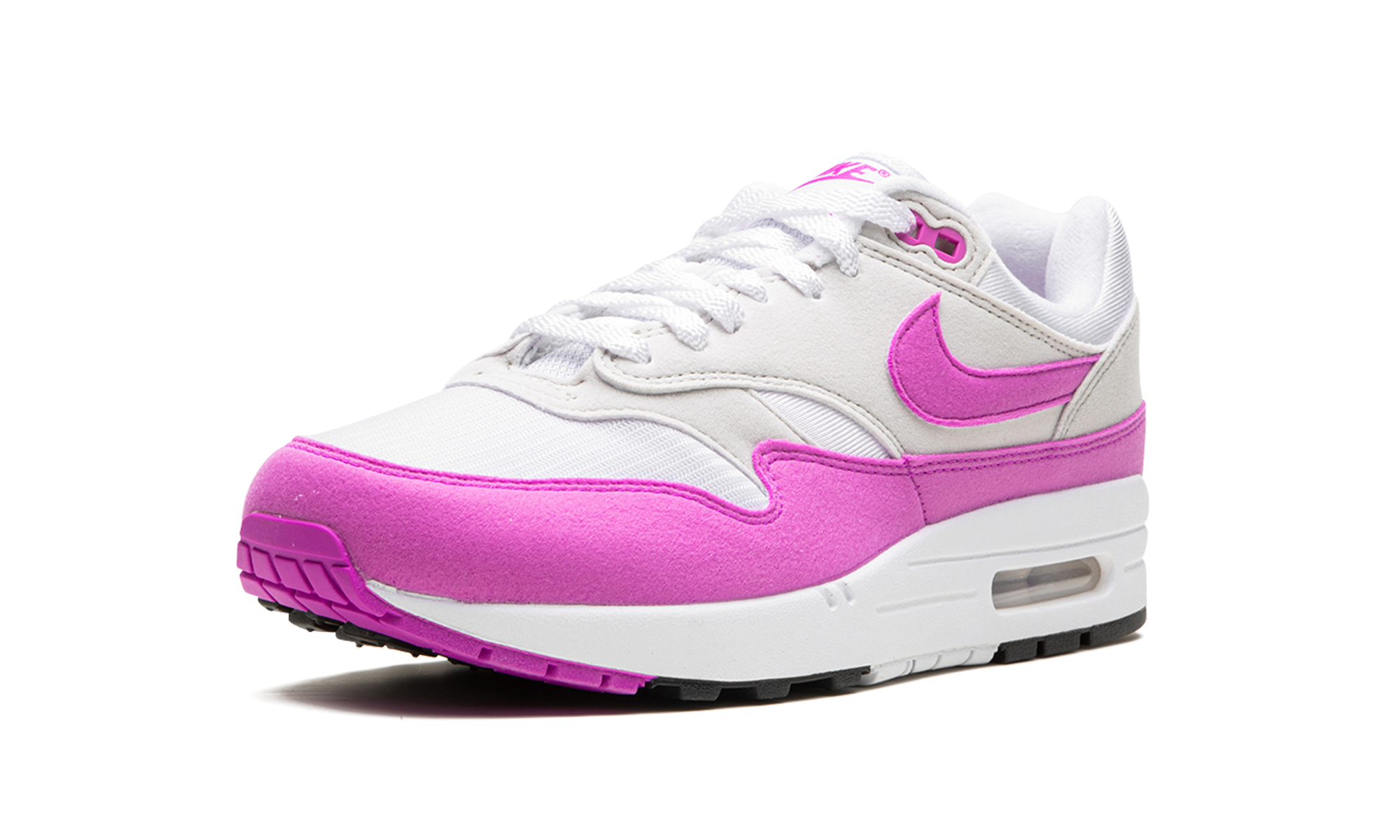 nike air max 1 87 fuchsia dream women s+DZ2628-001+left diagnol single view