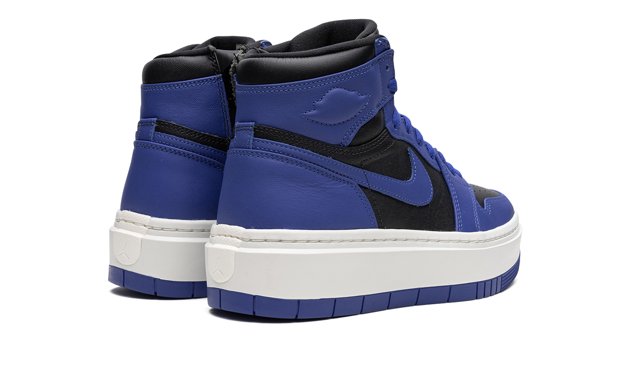 jordan 1 elevate high hyper royal women s+DN3253-204+diagnol right behind view