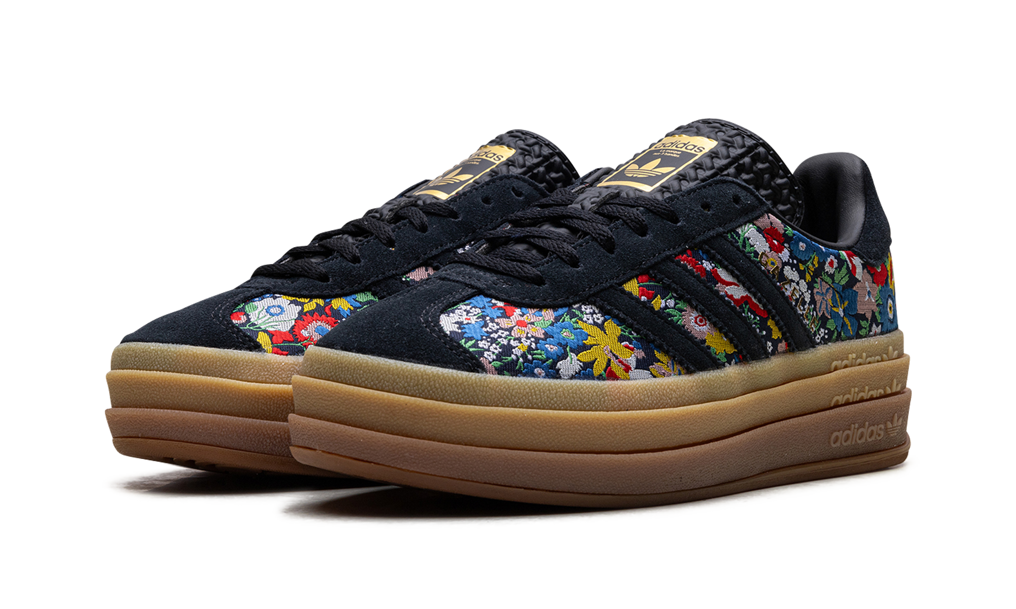 adidas gazelle bold liberty london floral embroidery women s+JI2572+diagnol left view