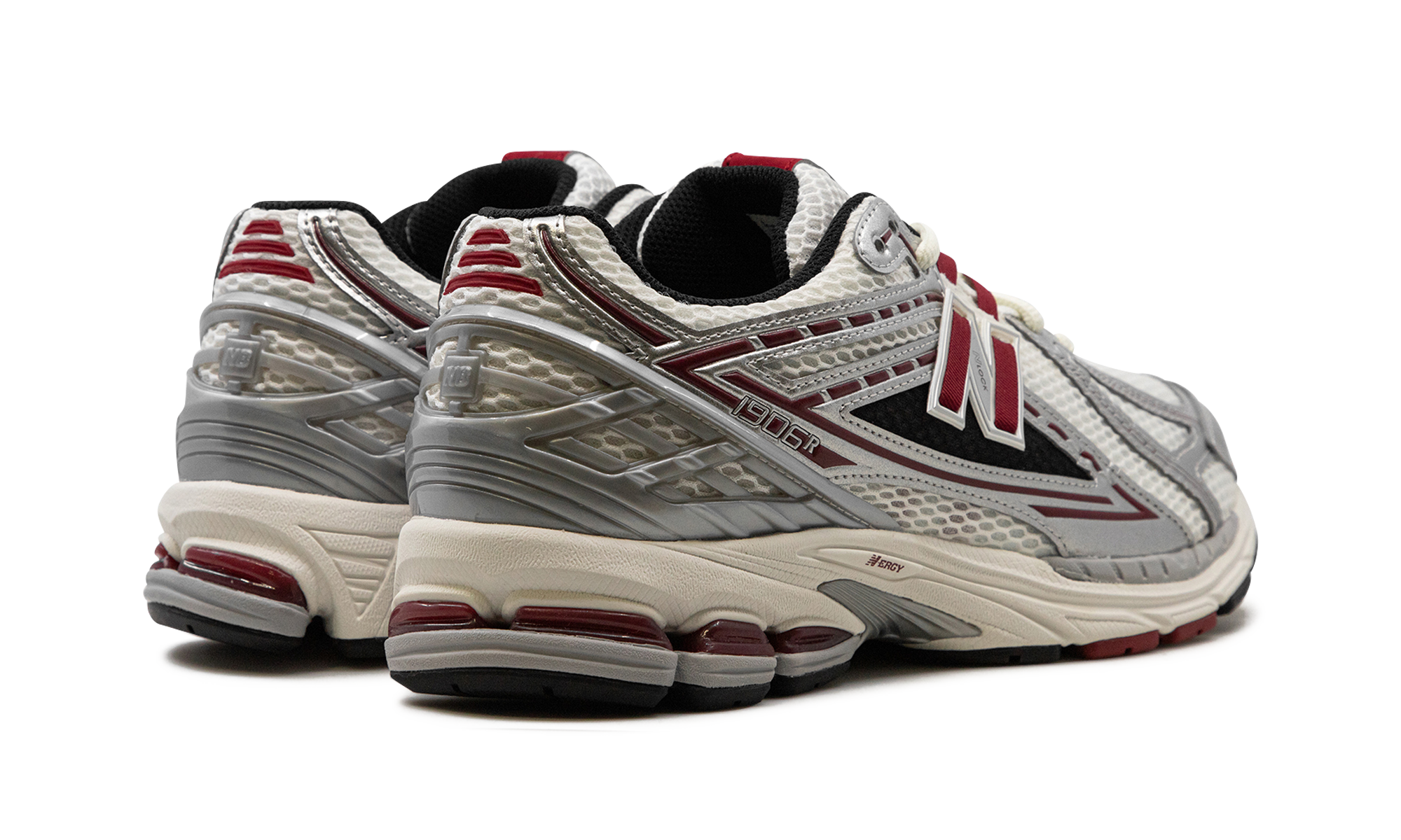new balance 1906r silver classic crimson+M1906REA+diagnol right behind view