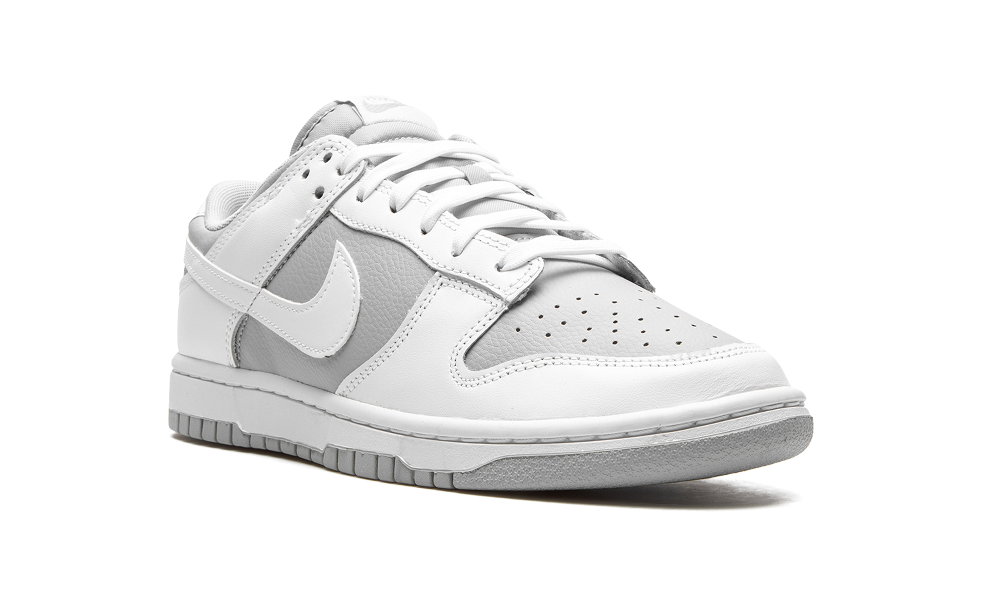 nike dunk low retro white grey+DJ6188-003+diagnol right view