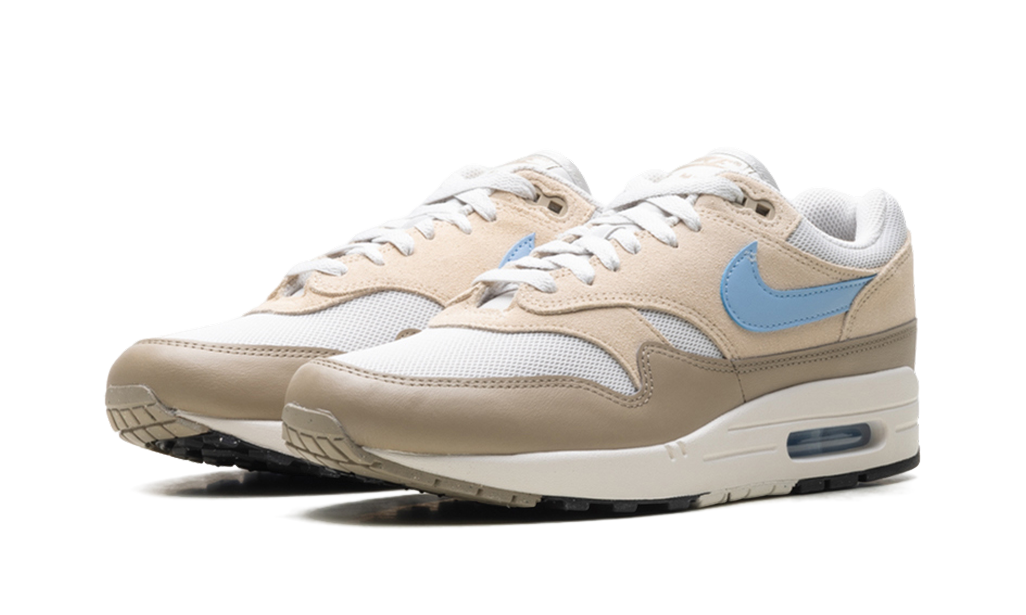 nike air max 1 essential light bone psychic blue+FZ5808-009+diagnol left view
