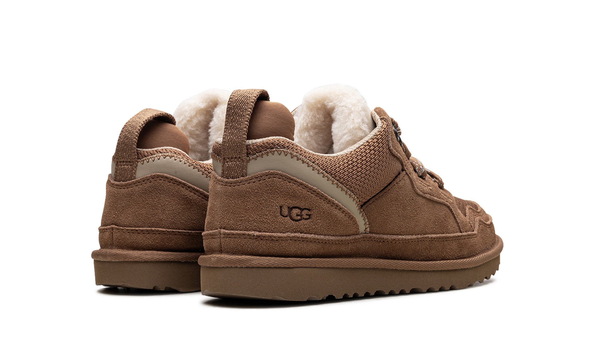 ugg lowmel chestnut kids+1152410K-CHE+diagnol right behind view