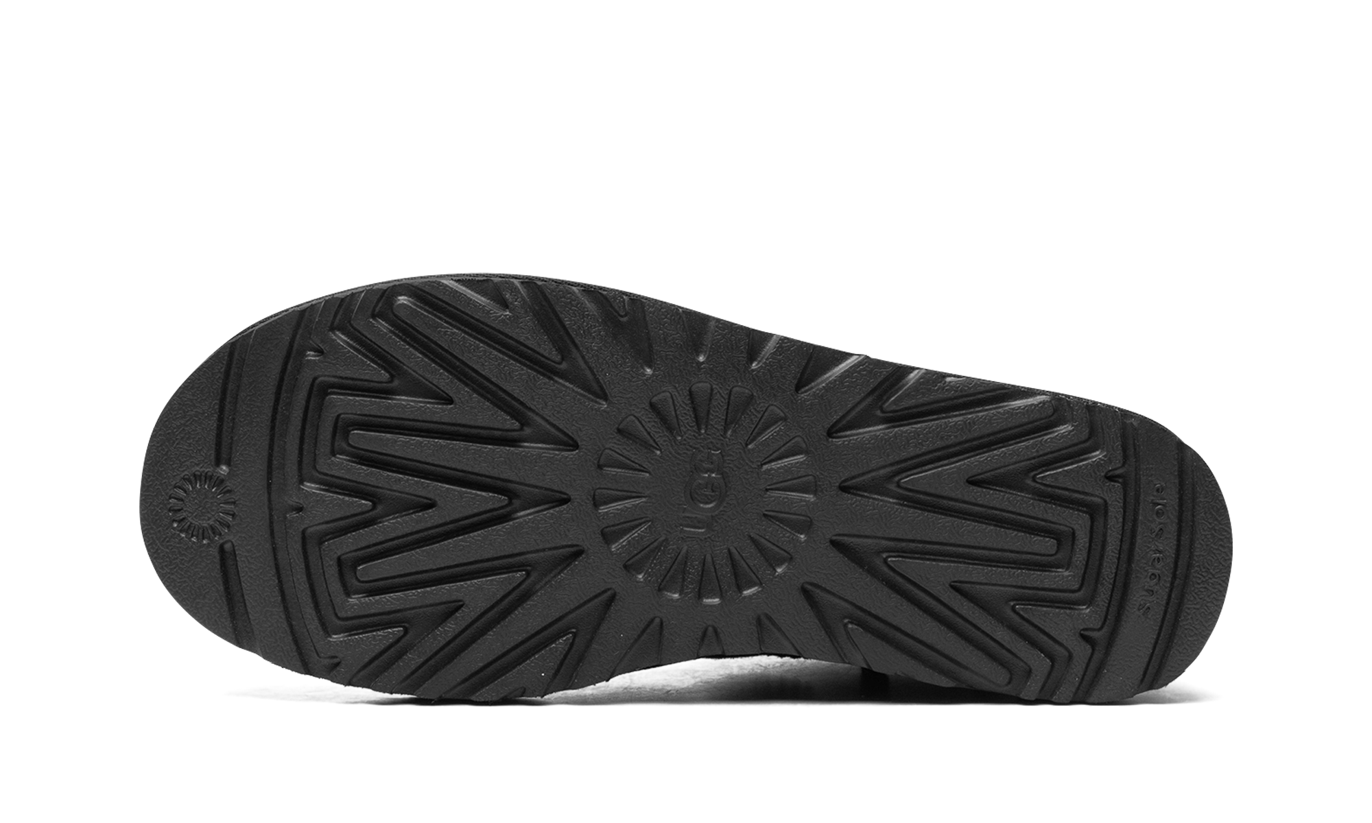 ugg classic ultra mini boot black women s+1116109-BLK+bottom view
