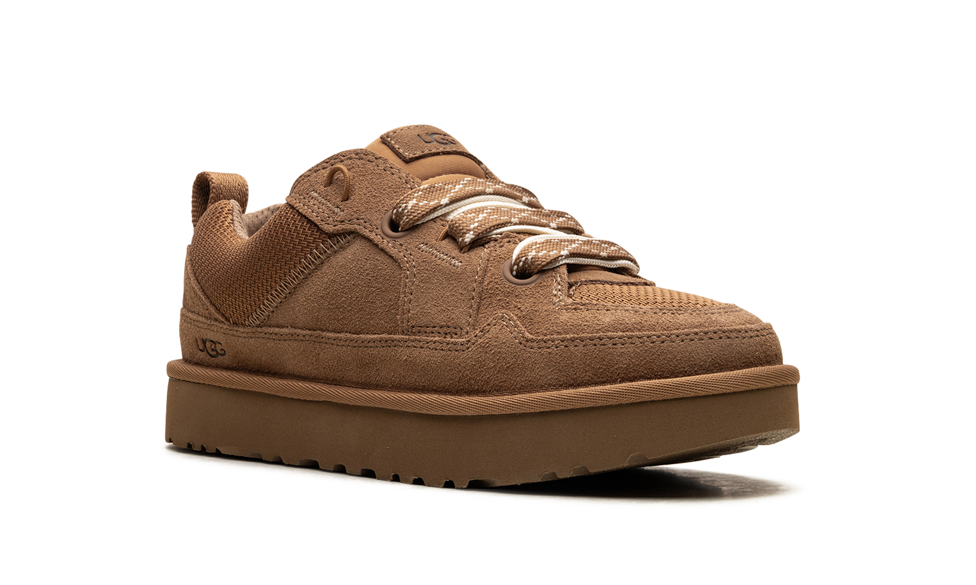 ugg lowmel lo chestnut women s+1168890-CHE+diagnol right view