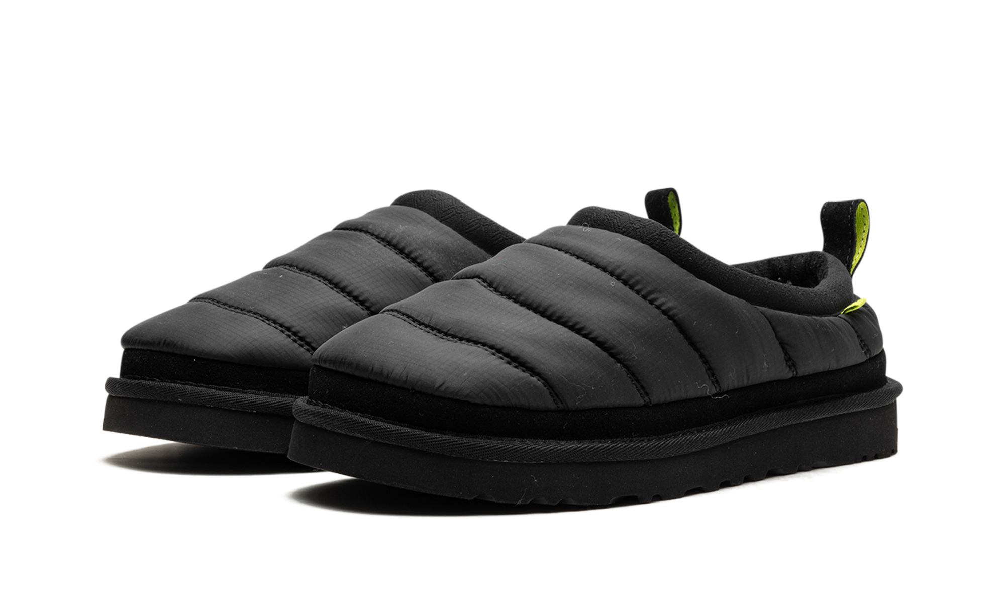 ugg tasman lta slipper black+1127735-BLK+diagnol left view