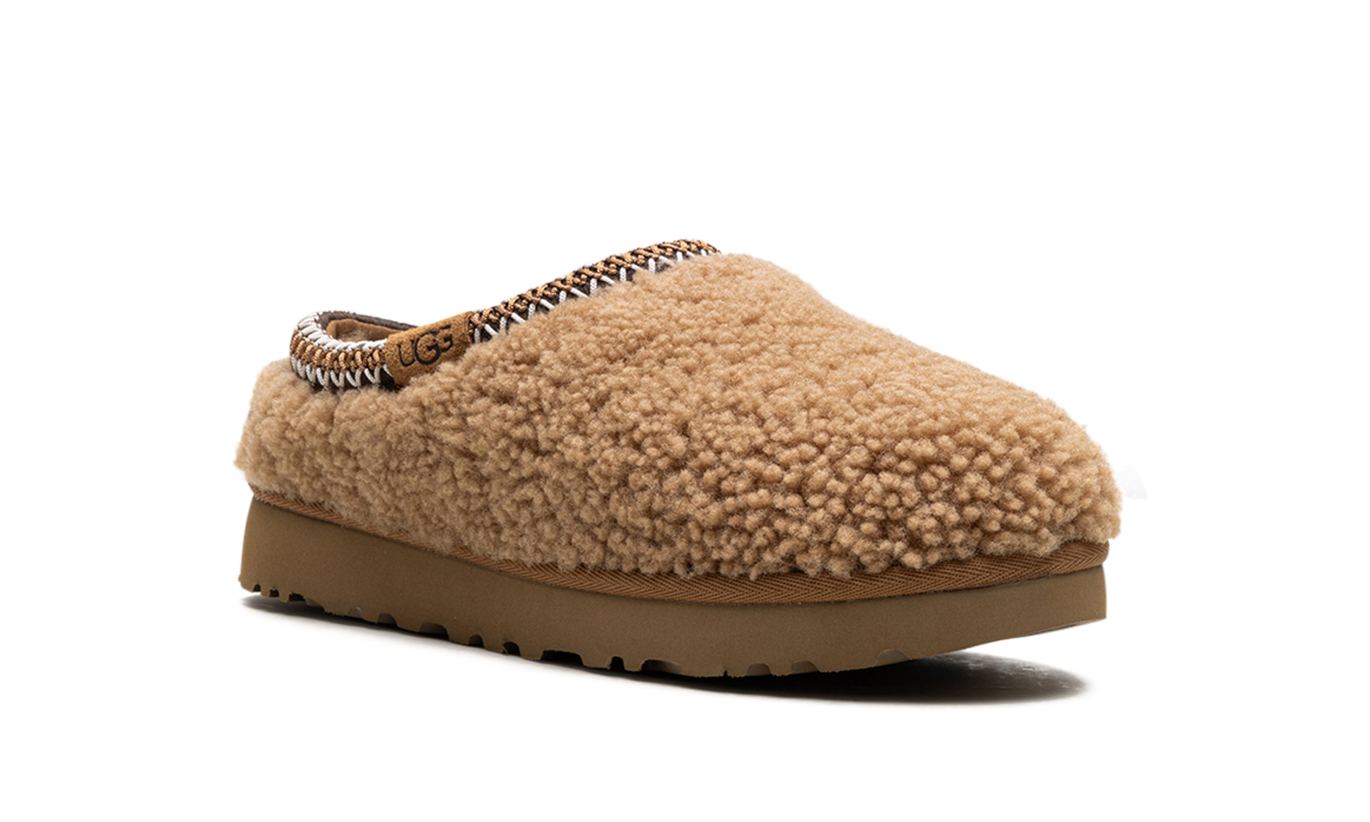 ugg tasman maxi curly slipper chestnut women s+1158356-CHE+diagnol right view