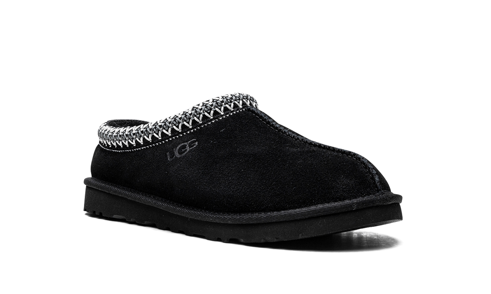 ugg tasman slipper black+5950-BLK+diagnol right view