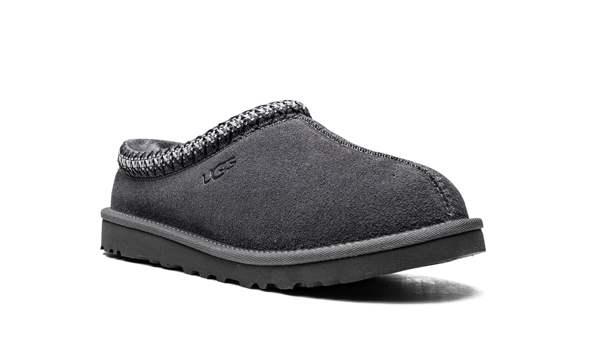 ugg tasman slipper dark grey+5950-DGRY+diagnol right view