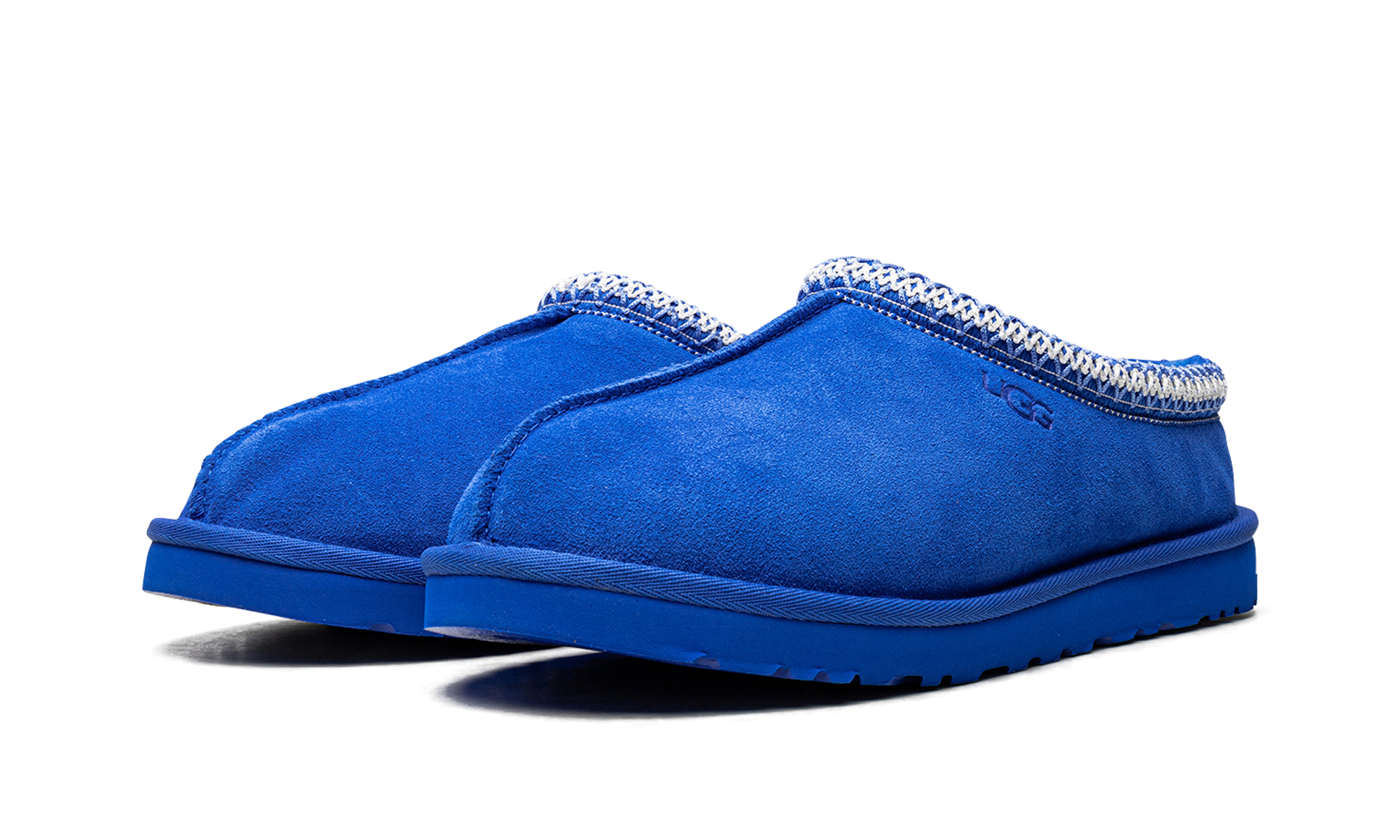 ugg tasman slipper dive blue+5950-DVE+diagnol left view