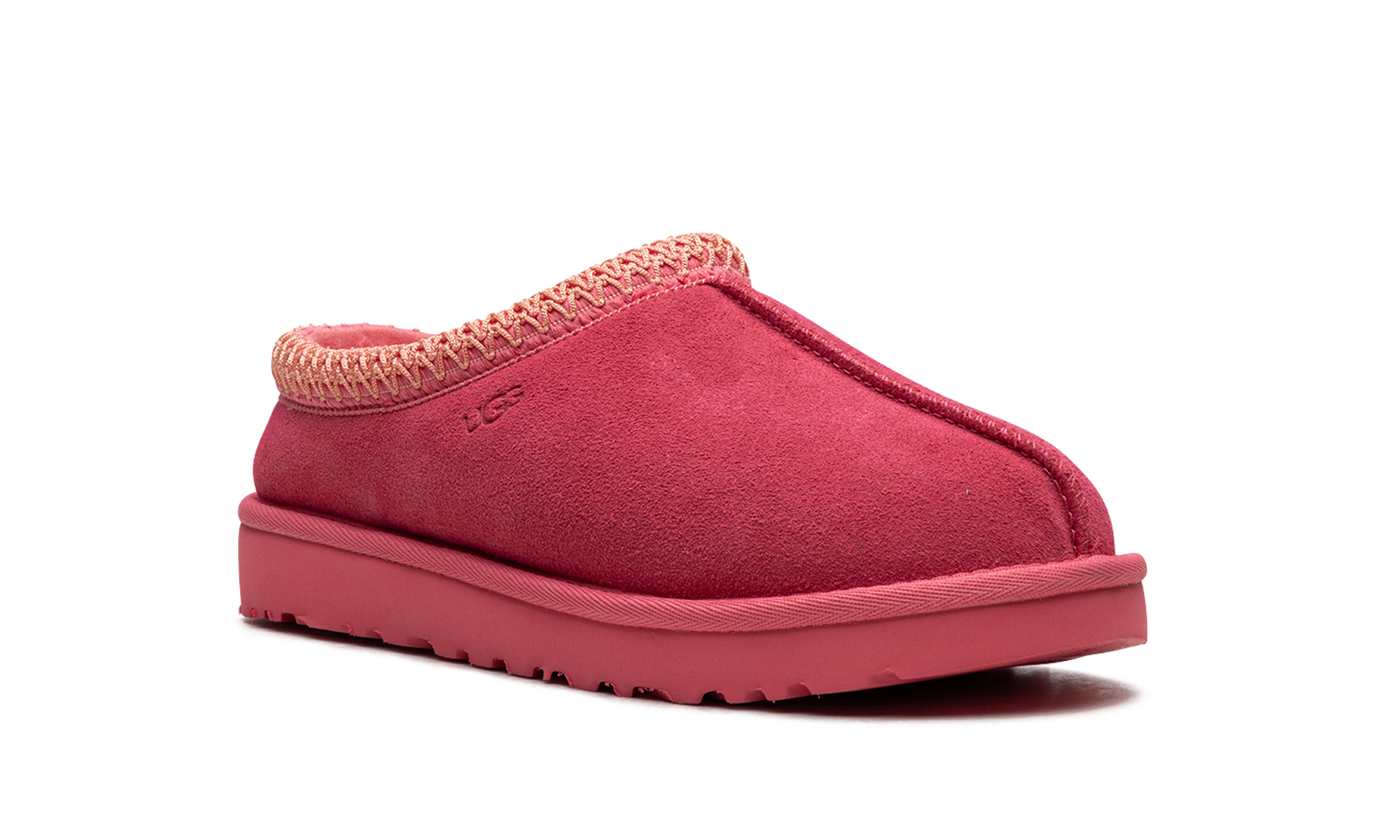 ugg tasman slipper pink glow women s+5955-PGW+diagnol right view