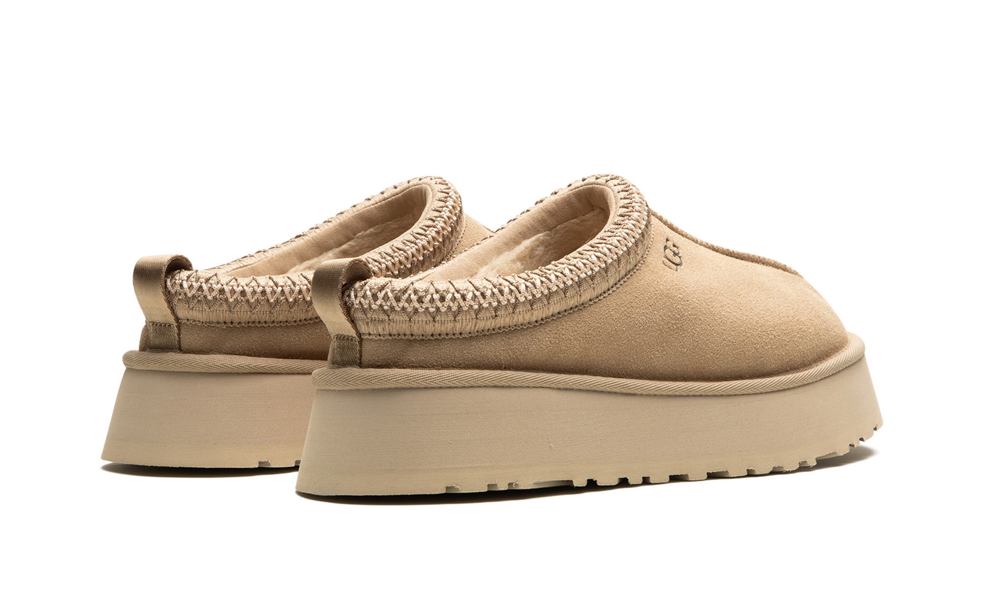 ugg tazz slipper mustard seed women s+1122553-MDSD+diagnol right behind view