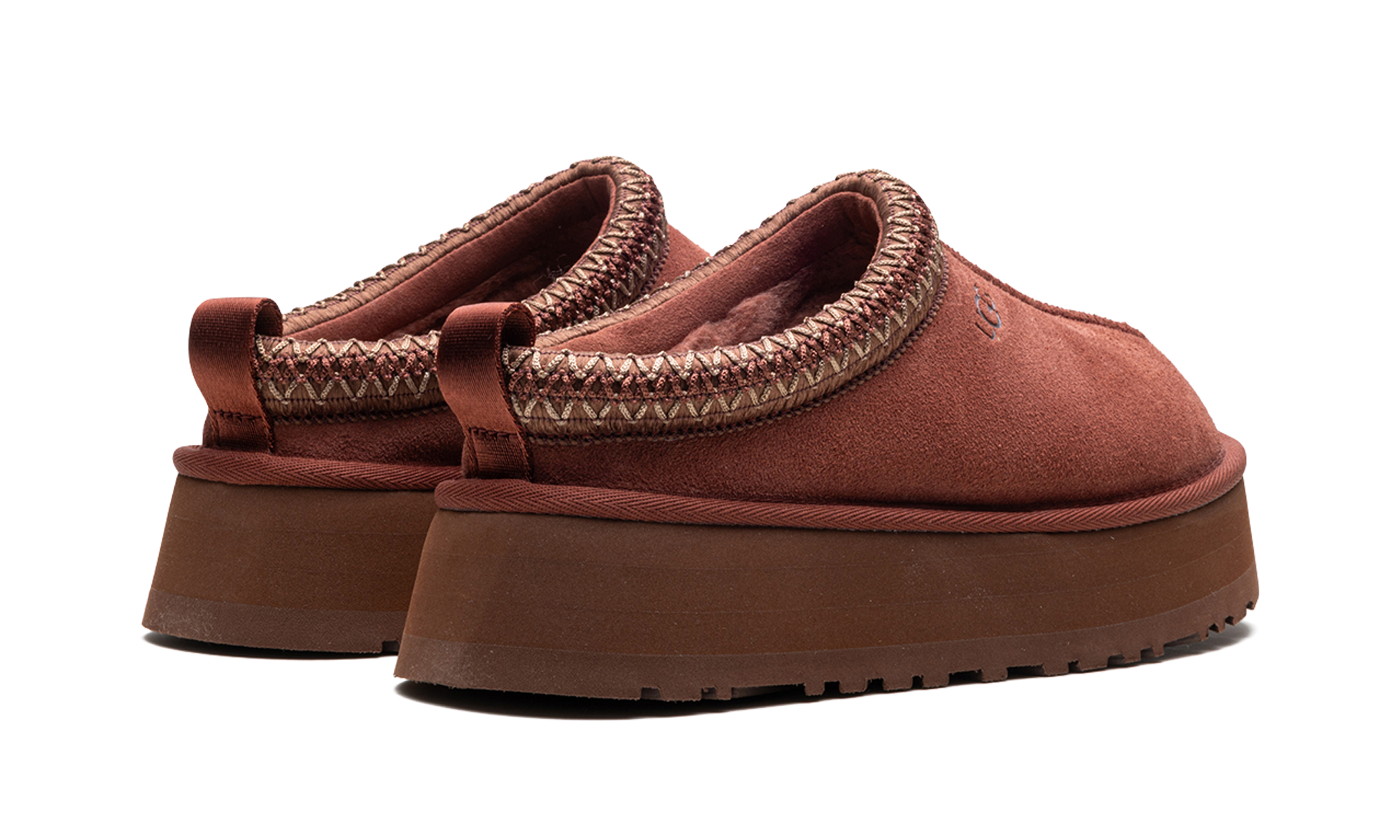 ugg tazz slipper red jasper women s+1122553-RDJ+diagnol right behind view