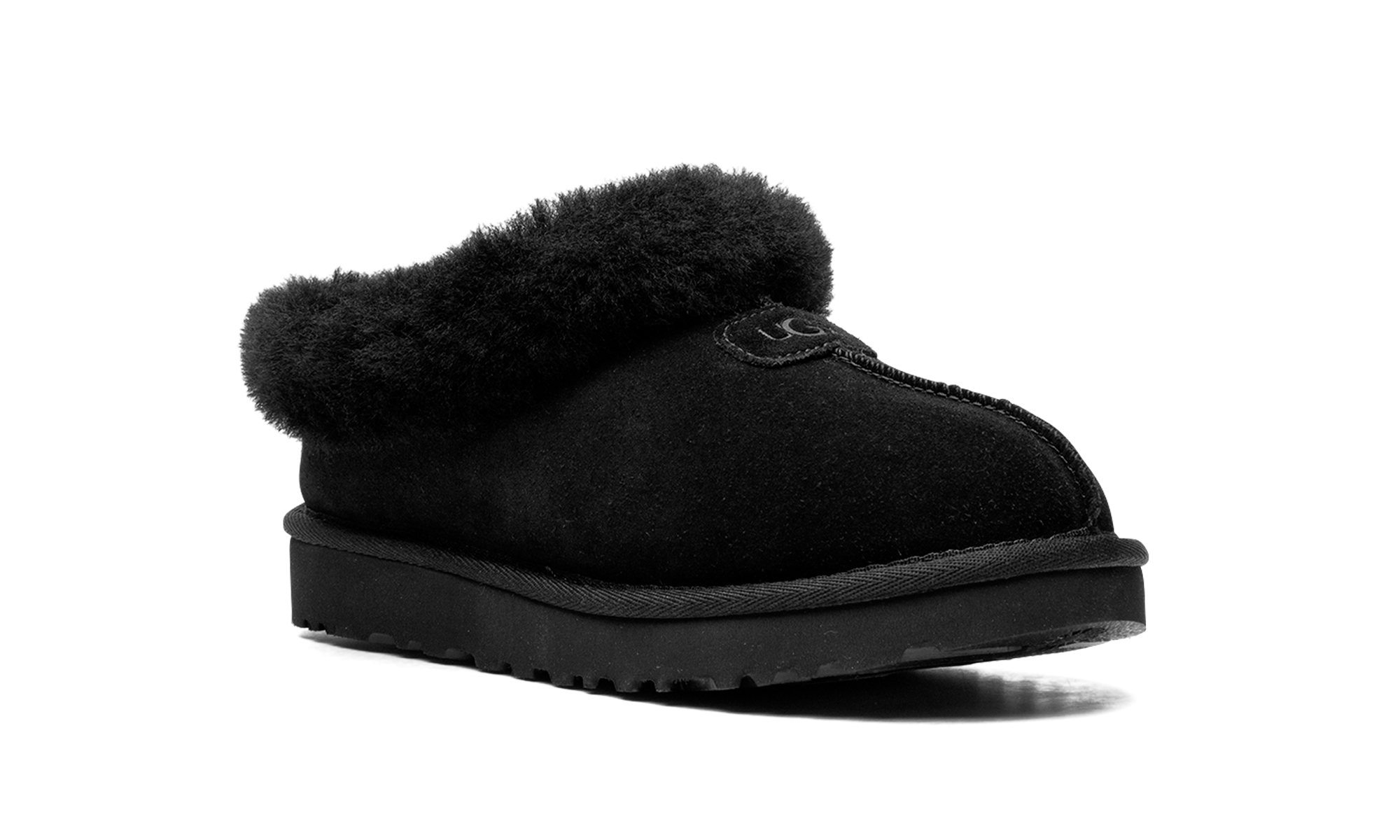 ugg tazzette slipper black women s+1134810-BLK+diagnol right view