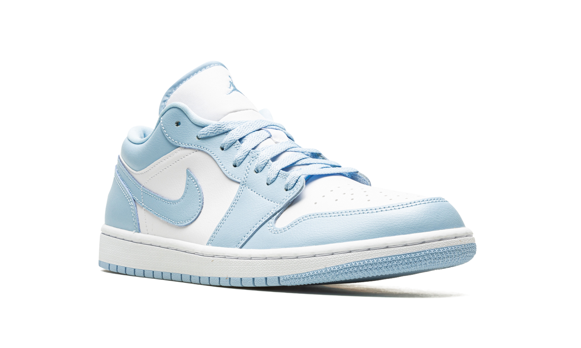 jordan 1 low white ice blue women s+DC0774-141+diagnol right view